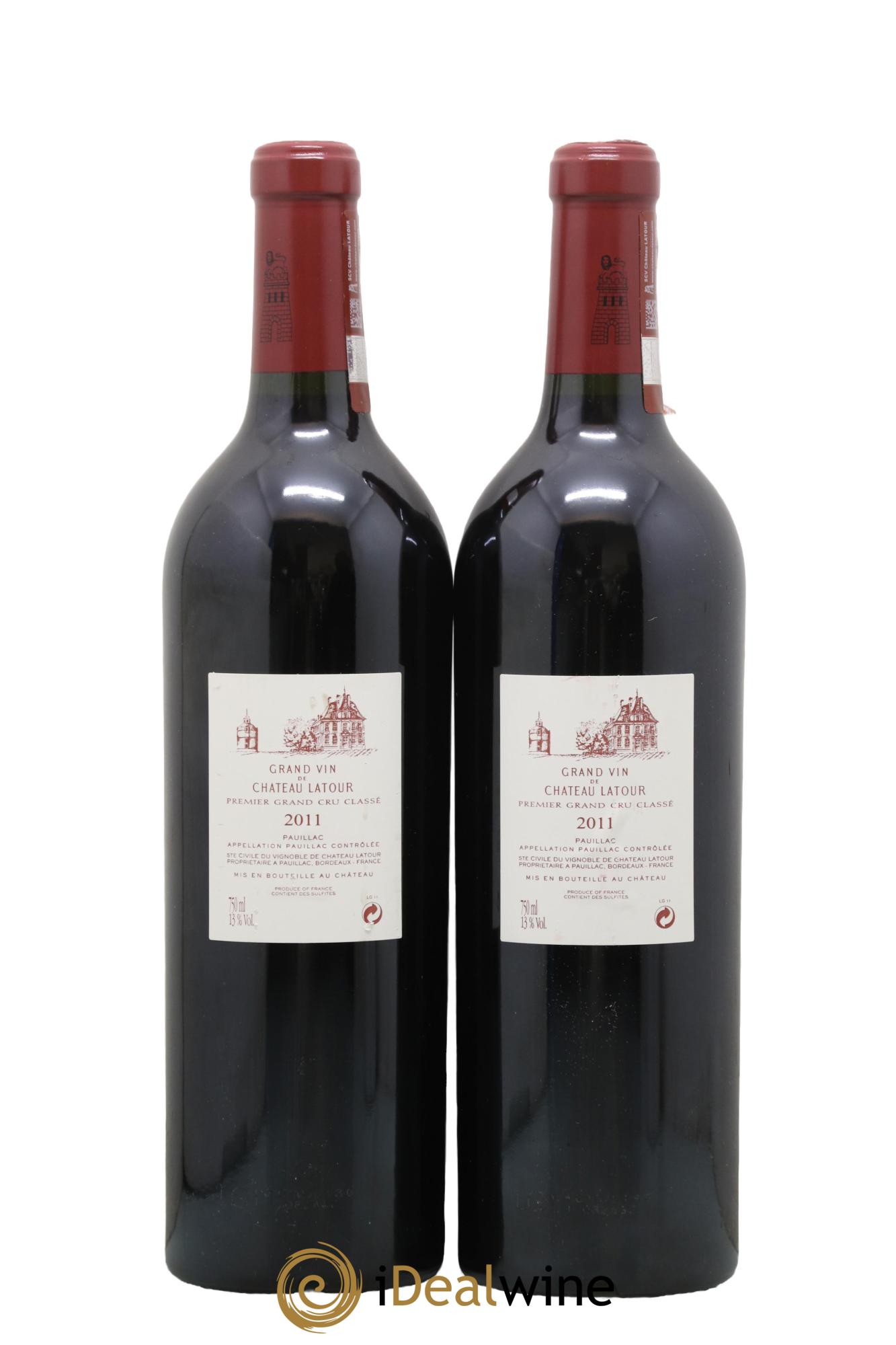 Château Latour 1er Grand Cru Classé 2011 - Lot of 2 bottles - 1