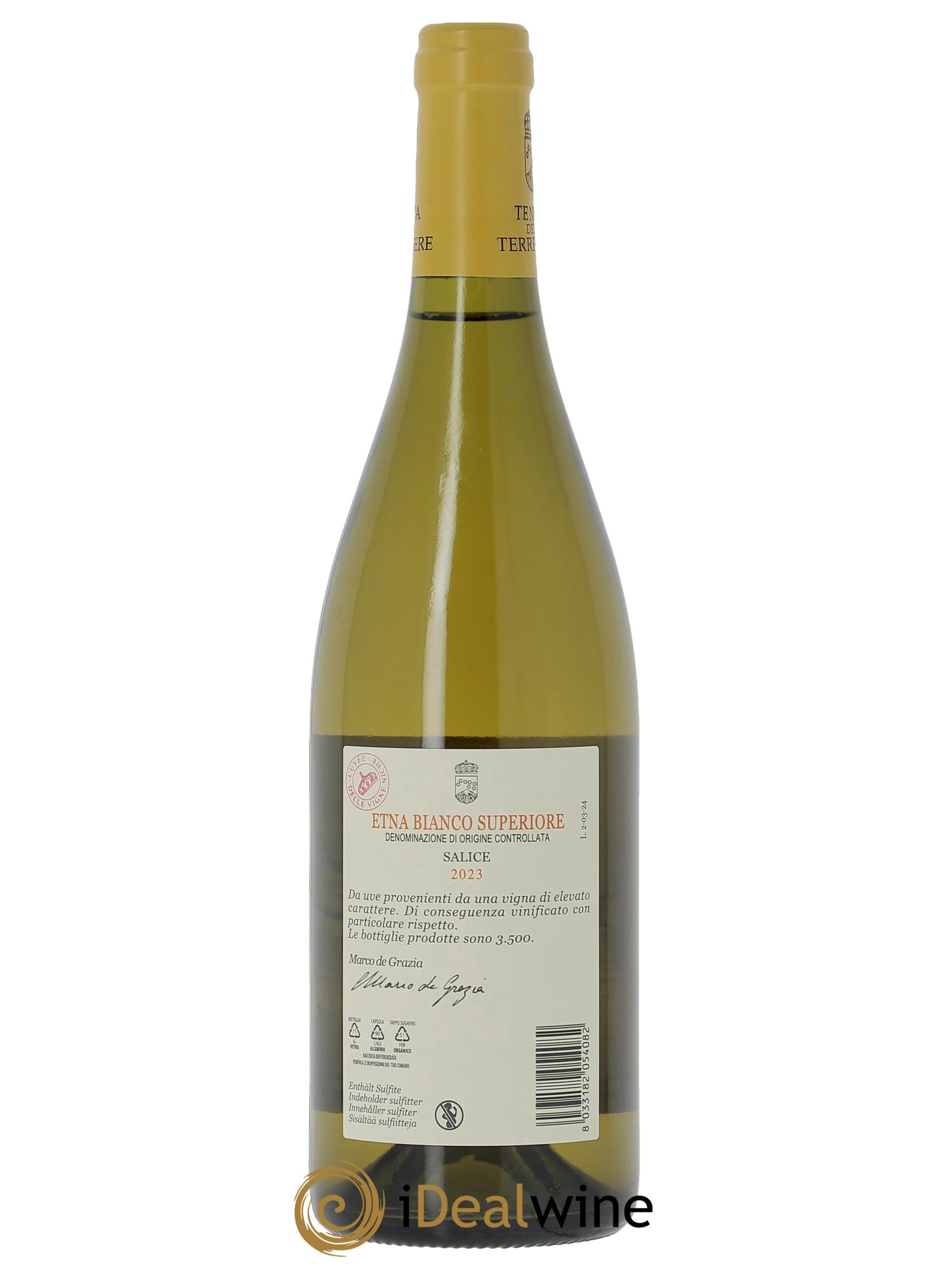 Etna Bianco Superiore DOC Tenuta delle Terre Nere Salice  2023 - Lot de 1 bouteille - 1