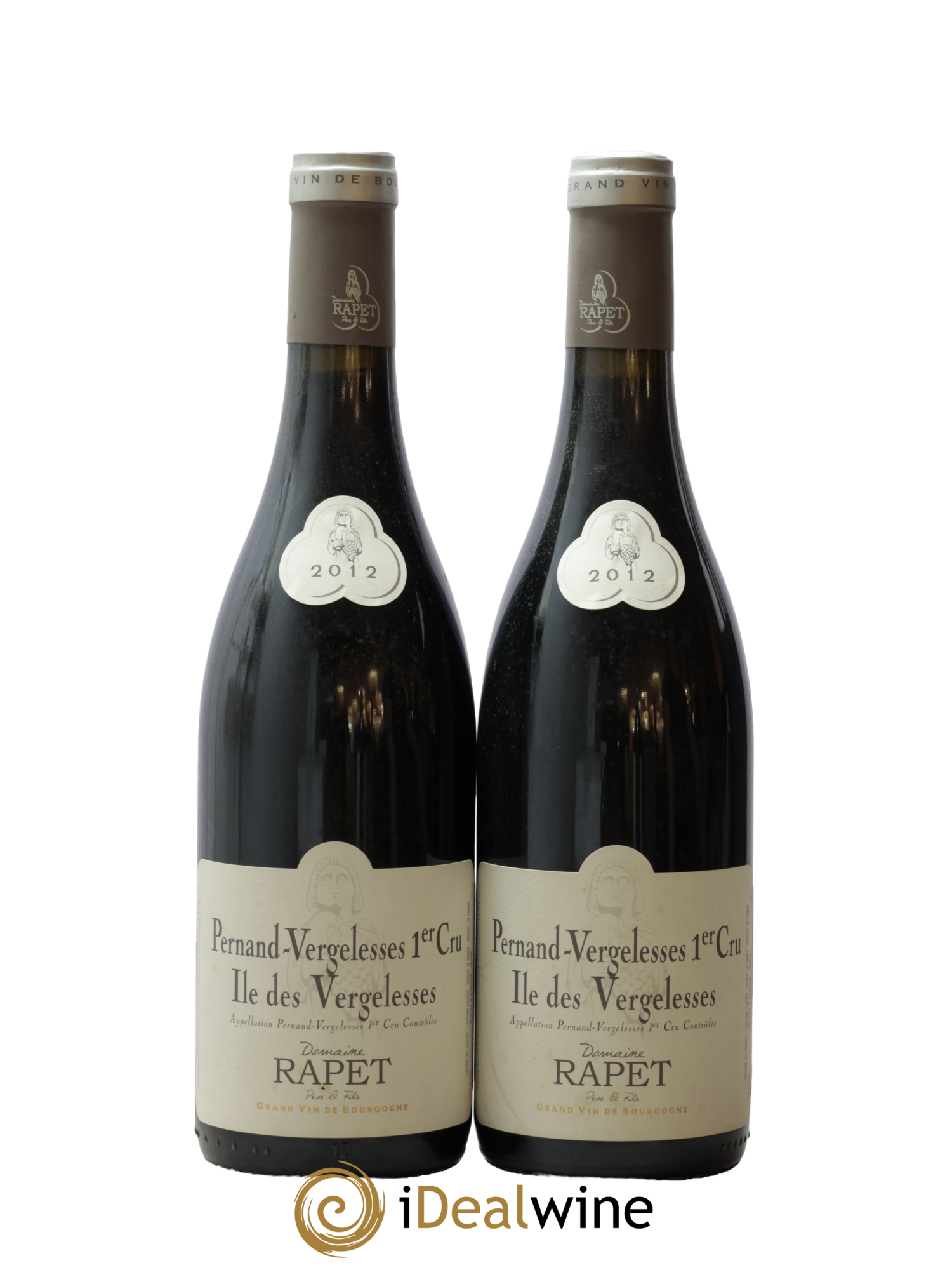 Pernand-Vergelesses 1er Cru Ile de Vergelesses Rapet Père & Fils 2012 - Lot de 2 bouteilles - 0