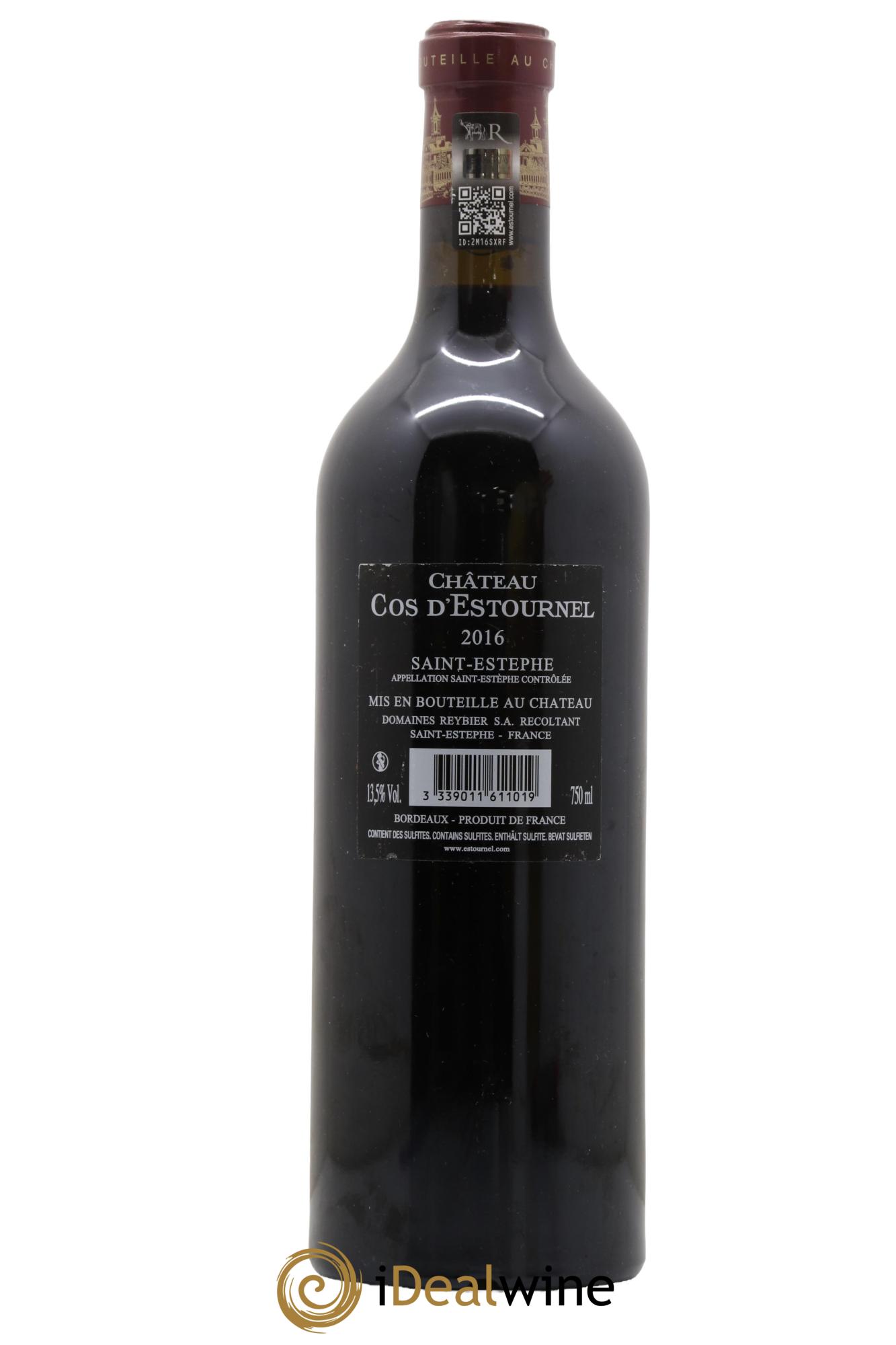 Cos d'Estournel 2ème Grand Cru Classé 2016 - Lot de 1 bouteille - 1