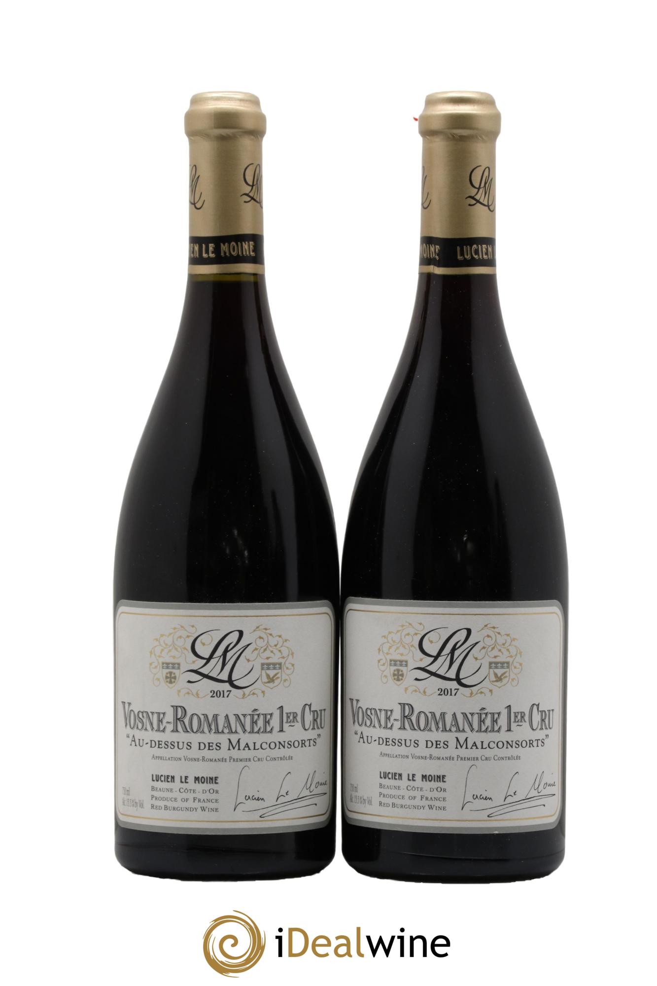 Vosne-Romanée 1er Cru Dessus du Malconsort Lucien Le Moine 2017 - Lot de 2 bouteilles - 0