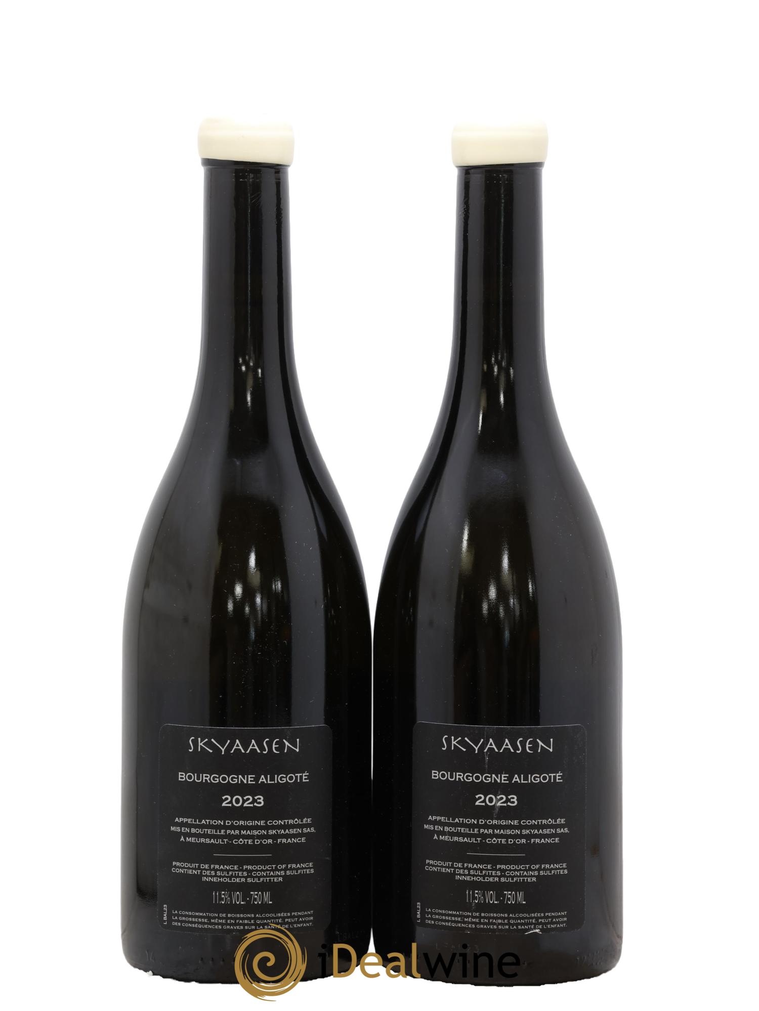 Bourgogne Aligoté Maison Skyaasen 2023 - Lot de 2 bouteilles - 1