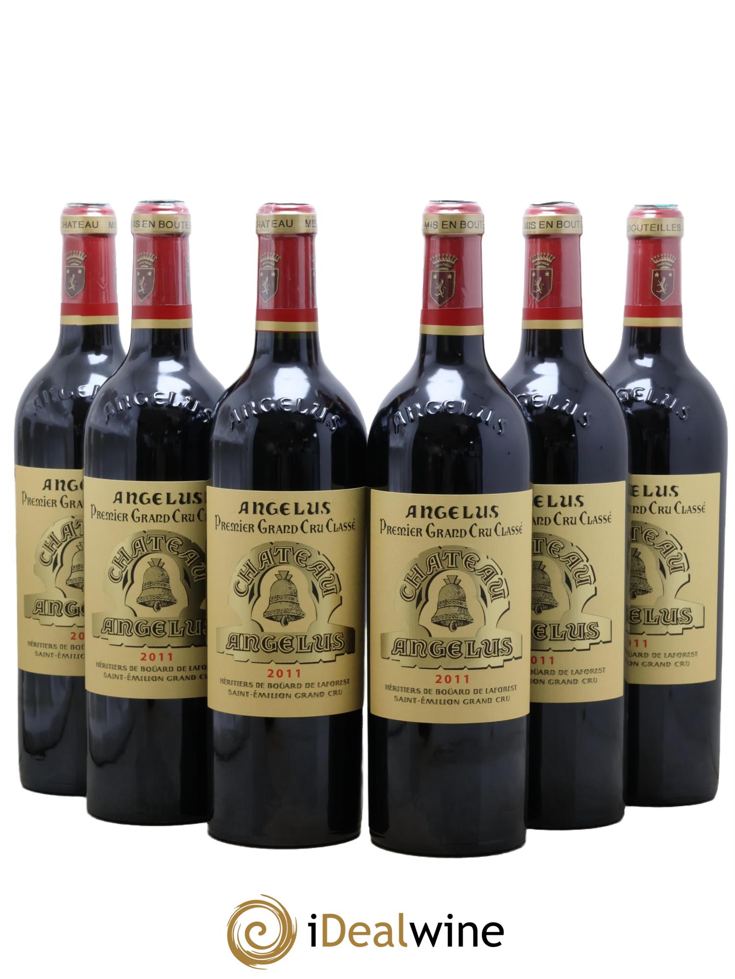 Château Angélus 1er Grand Cru Classé A 2011 - Lot of 6 bottles - 0
