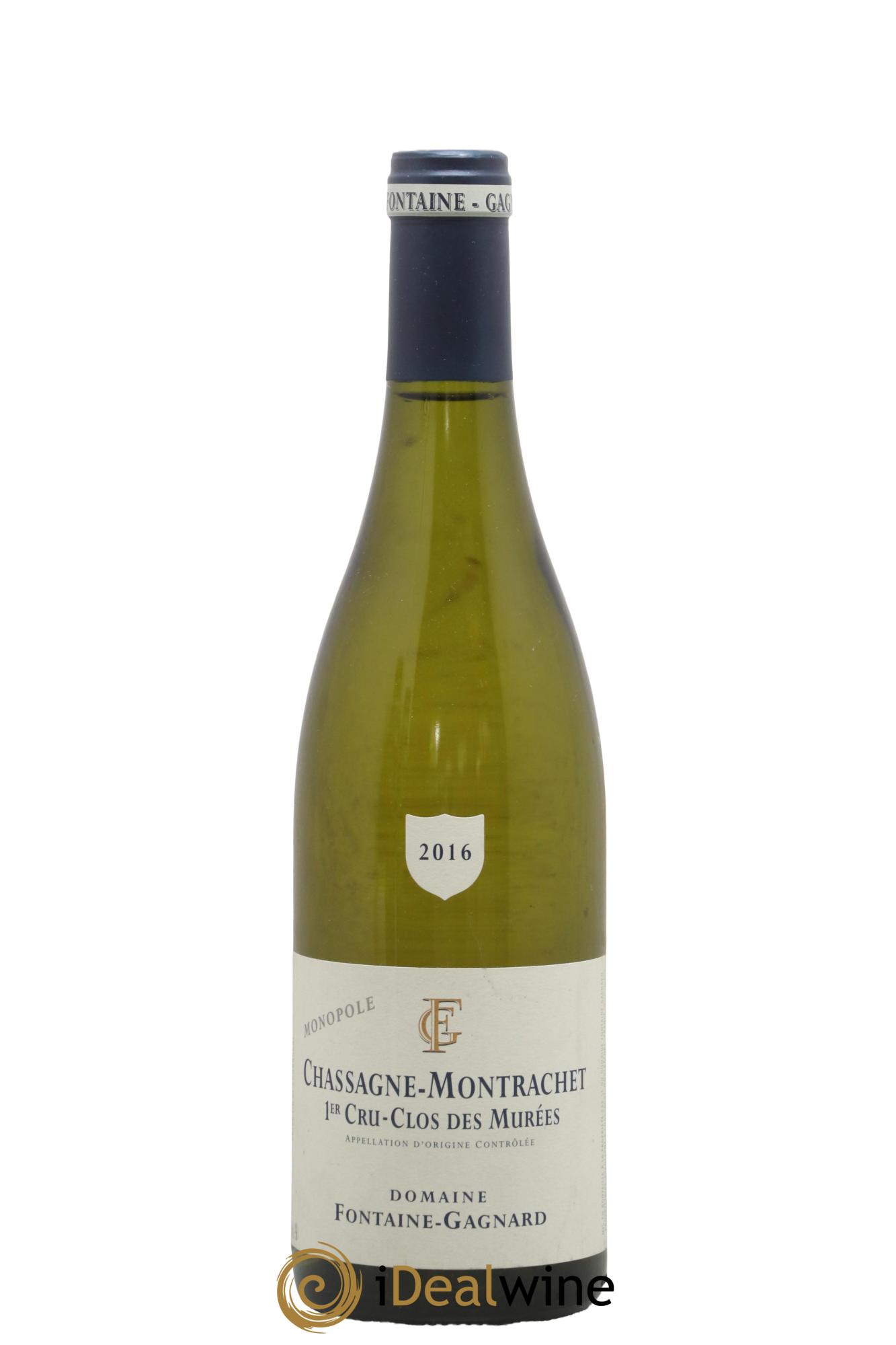 Chassagne-Montrachet 1er Cru Clos des Murées Fontaine-Gagnard (Domaine) 2016 - Posten von 1 Flasche - 0