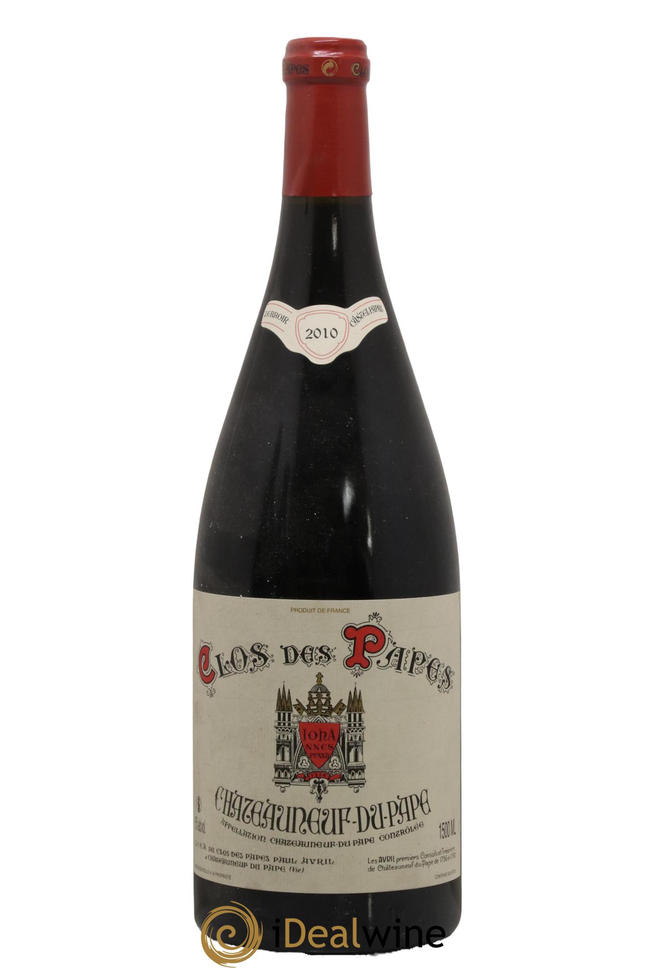 Châteauneuf-du-Pape Clos des Papes - Paul Avril 2010 - Lot de 1 magnum - 0
