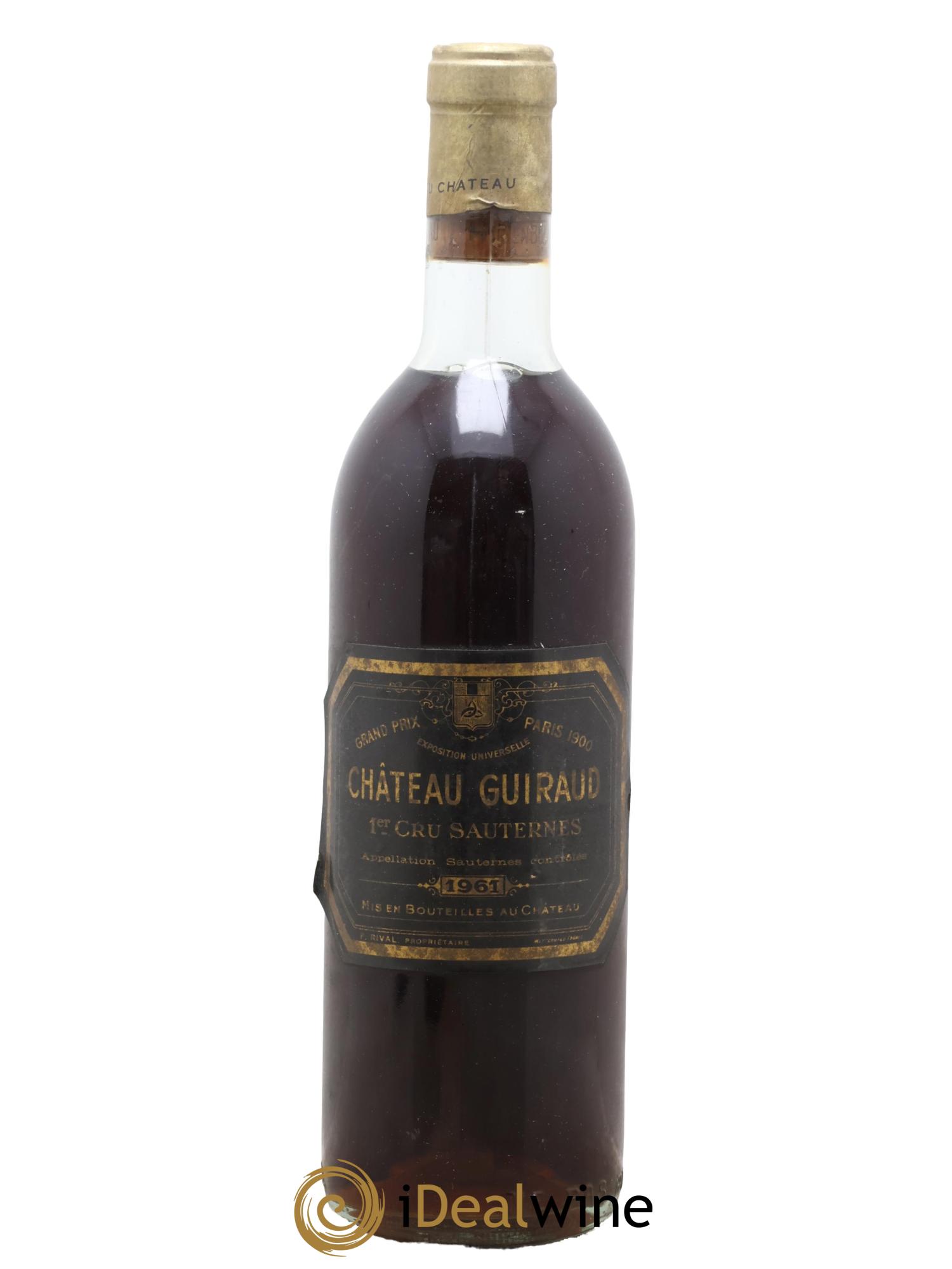 Château Guiraud 1er Grand Cru Classé 1961 - Lot de 1 bouteille - 0