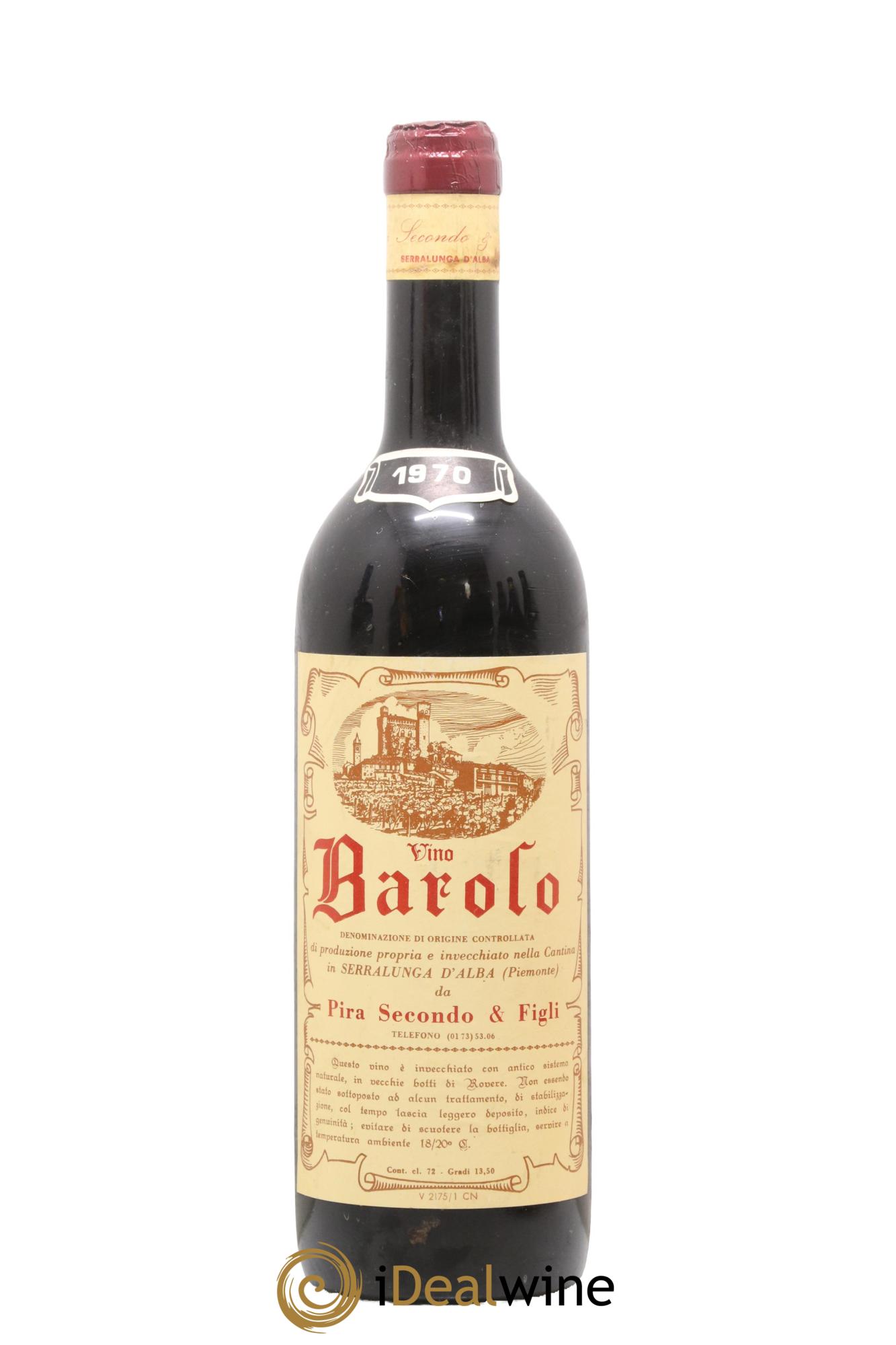 Barolo Pira Secondo & Figli 1970 - Lot de 1 bouteille - 0