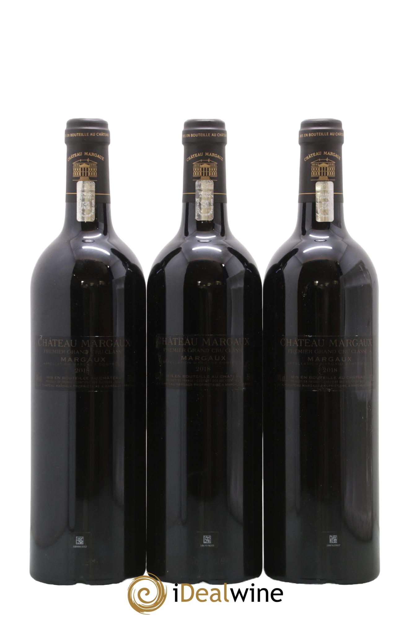 Château Margaux 1er Grand Cru Classé 2018 - Lotto di 3 bottiglie - 1