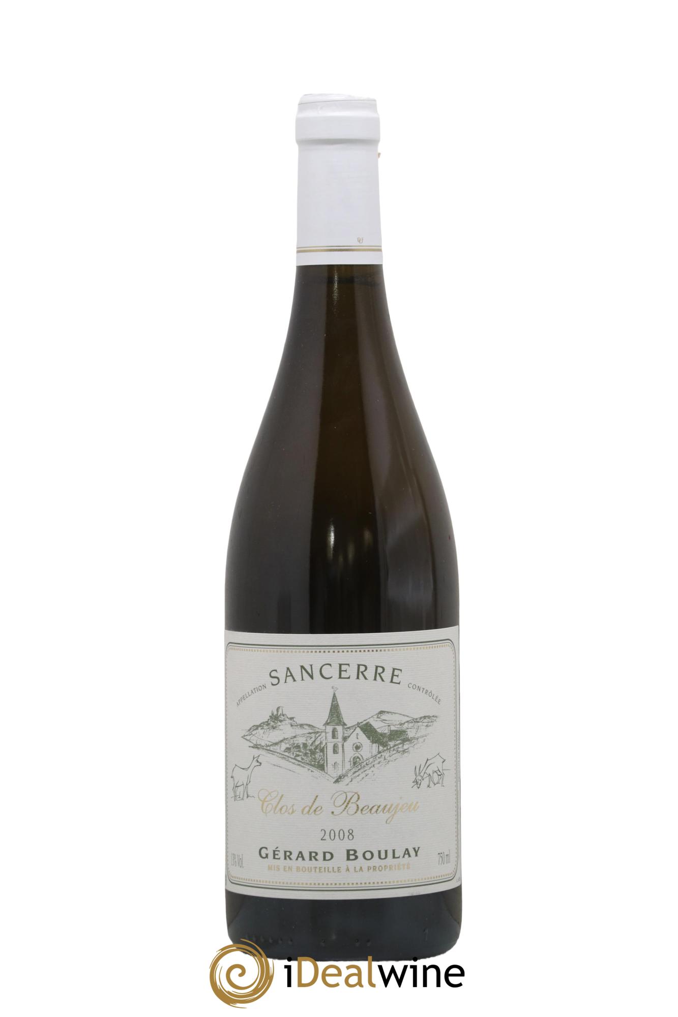 Sancerre Clos de Beaujeu Gérard Boulay 2008 - Posten von 1 Flasche - 0