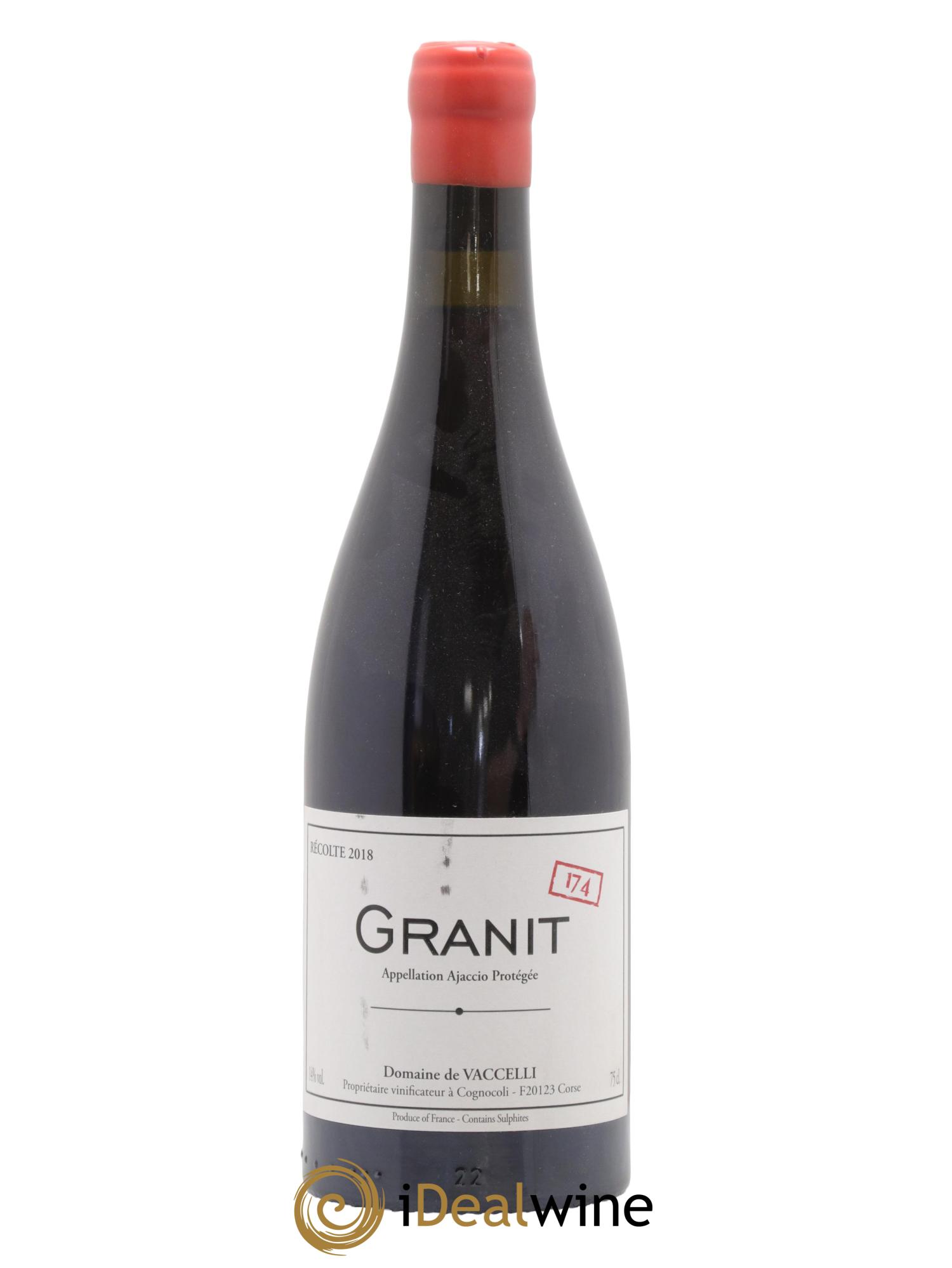 Ajaccio Granit 174 Vaccelli 2018 - Lot de 1 bouteille - 0