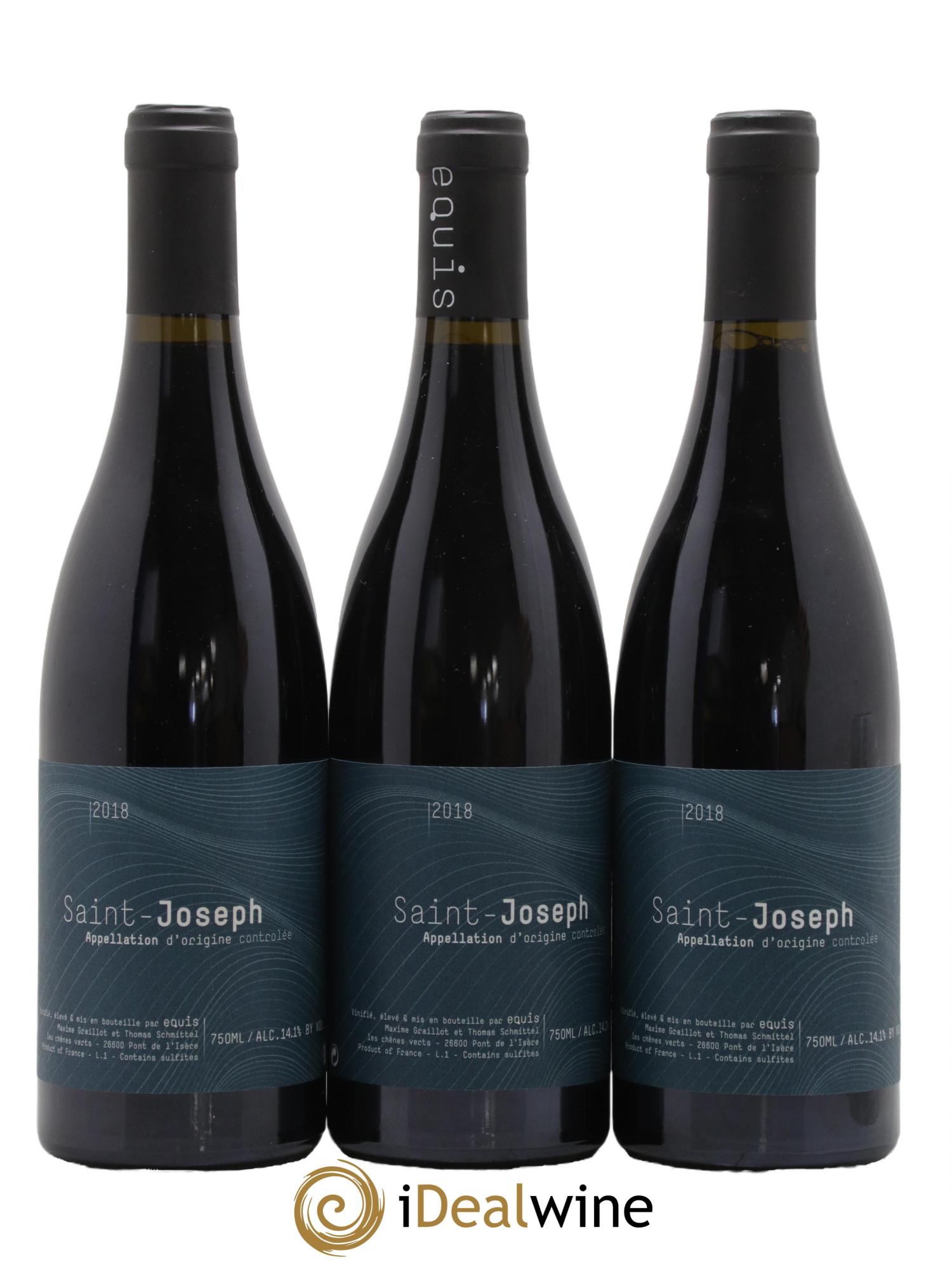 Saint-Joseph Equis Domaine Graillot 2018 - Lot de 3 bouteilles - 0