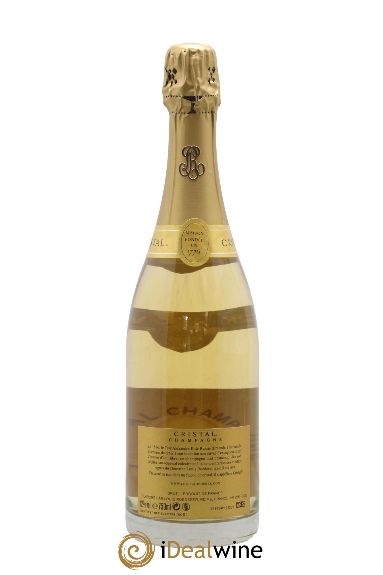 Cristal Louis Roederer 2012 - Lot de 1 bouteille - 1