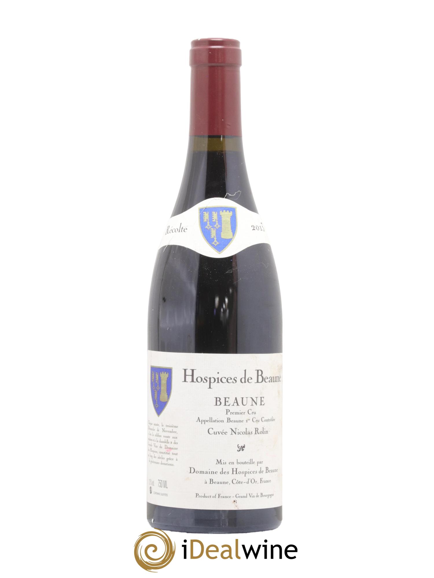 Beaune 1er Cru Cuvee Nicolas Rolin Hospices de Beaune 2013 - Lot de 1 bouteille - 0