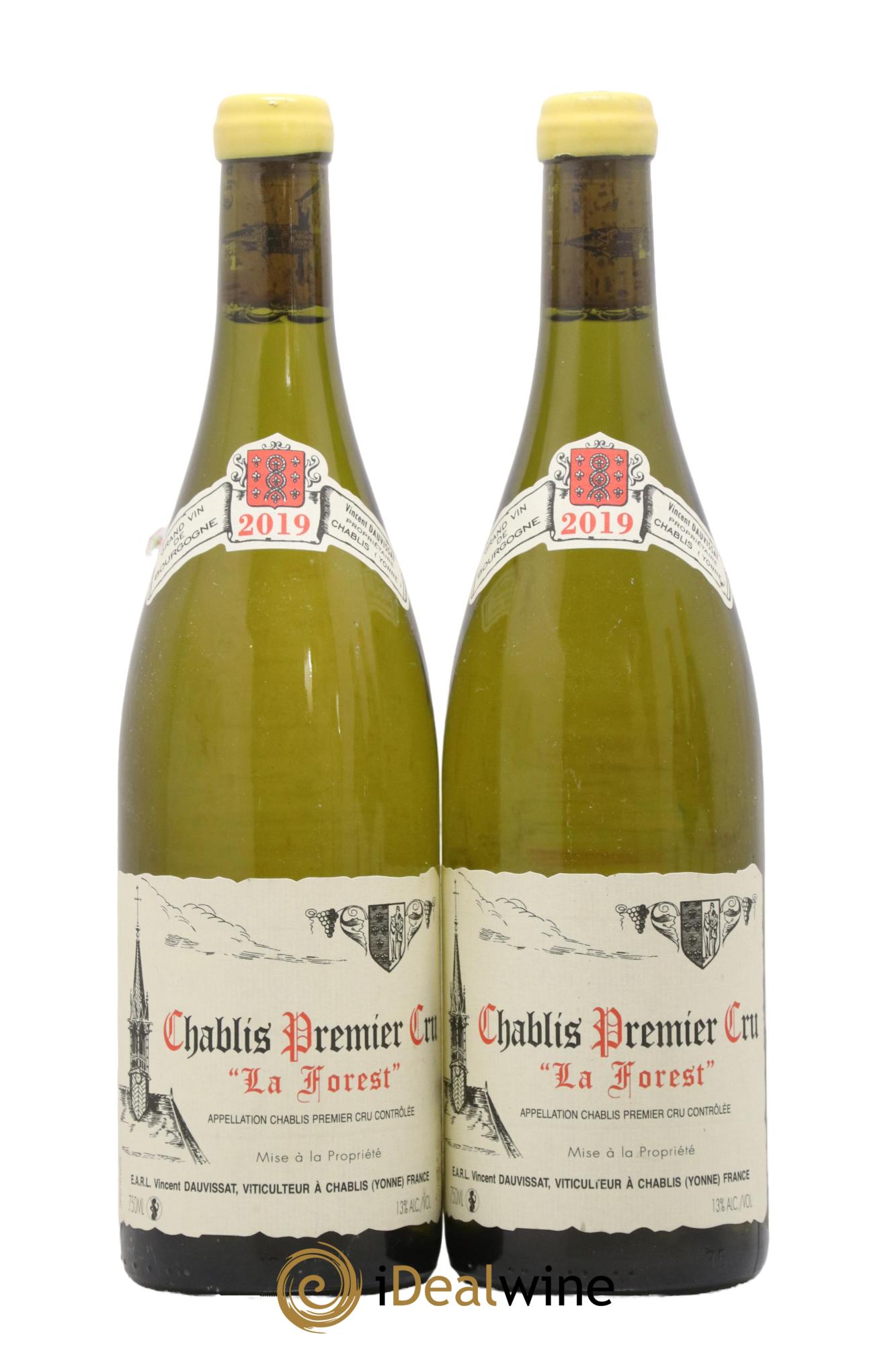 Chablis 1er Cru La Forest Vincent Dauvissat (Domaine) 2019 - Lot de 2 bouteilles - 0