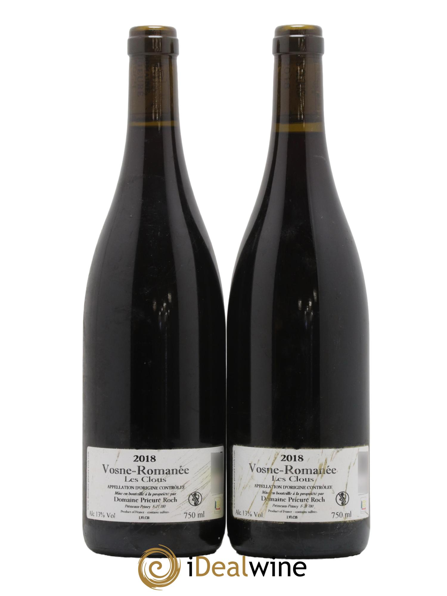 Vosne-Romanée Les Clous Prieuré Roch 2018 - Posten von 2 Flaschen - 1