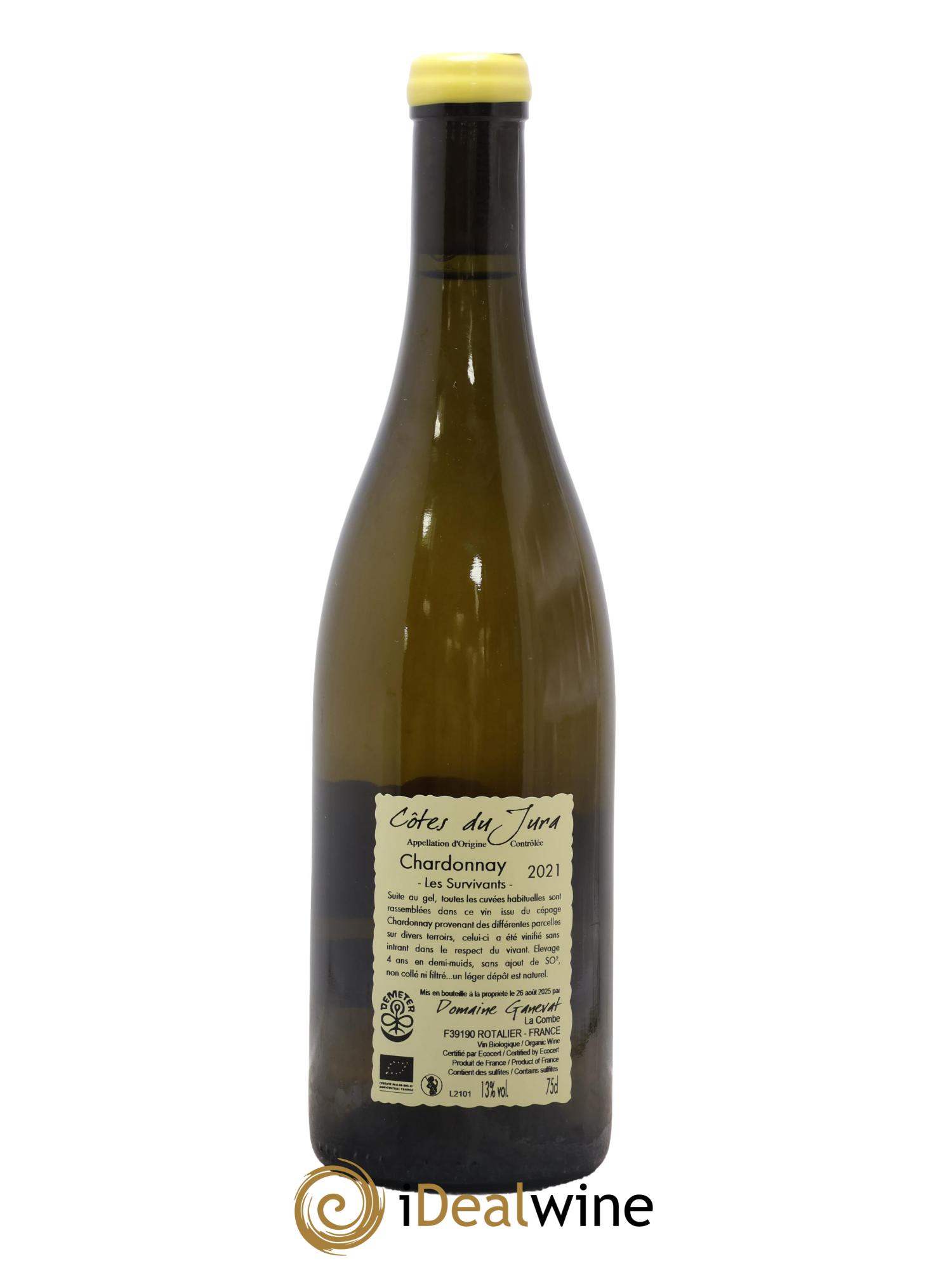Côtes du Jura Les Survivants Jean-François Ganevat (Domaine) 2021 - Lot of 1 bottle - 1
