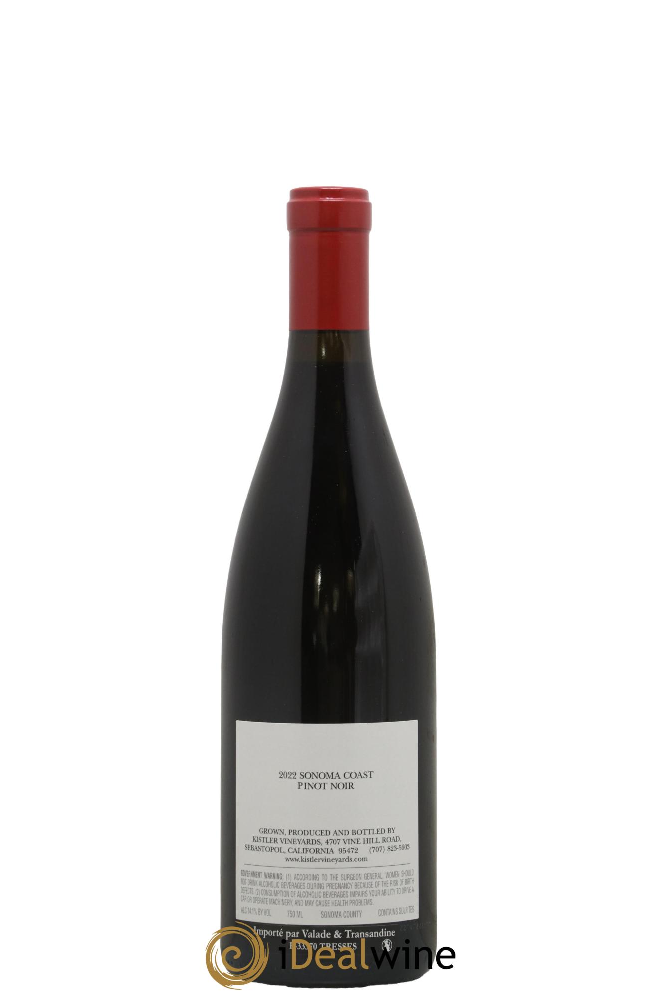 Sonoma Coast Pinot Noir Kistler 2022 - Lot of 1 bottle - 1
