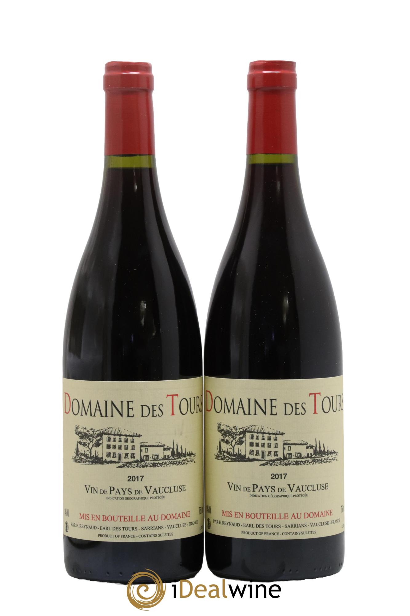 Vaucluse (Vin de Pays de Vaucluse) Domaine des Tours Emmanuel Reynaud 2017 - Lot de 2 bouteilles - 0