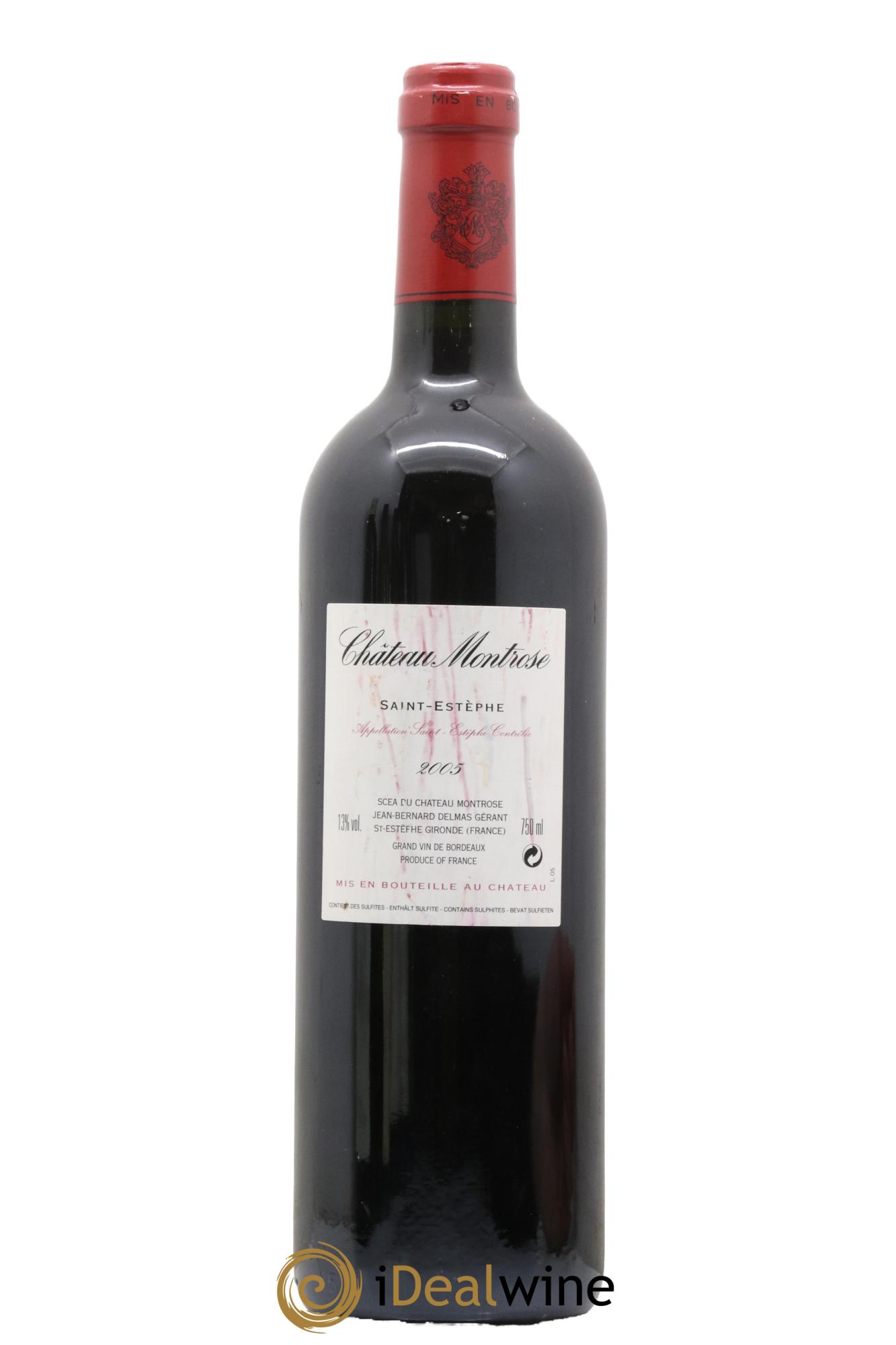 Château Montrose 2ème Grand Cru Classé 2005 - Lot de 1 bouteille - 1