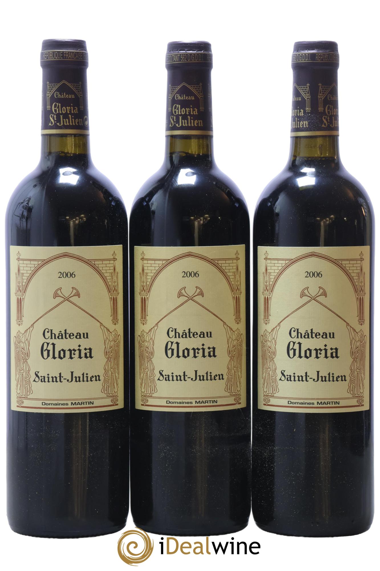 Château Gloria 2006 - Lot de 3 bouteilles - 0