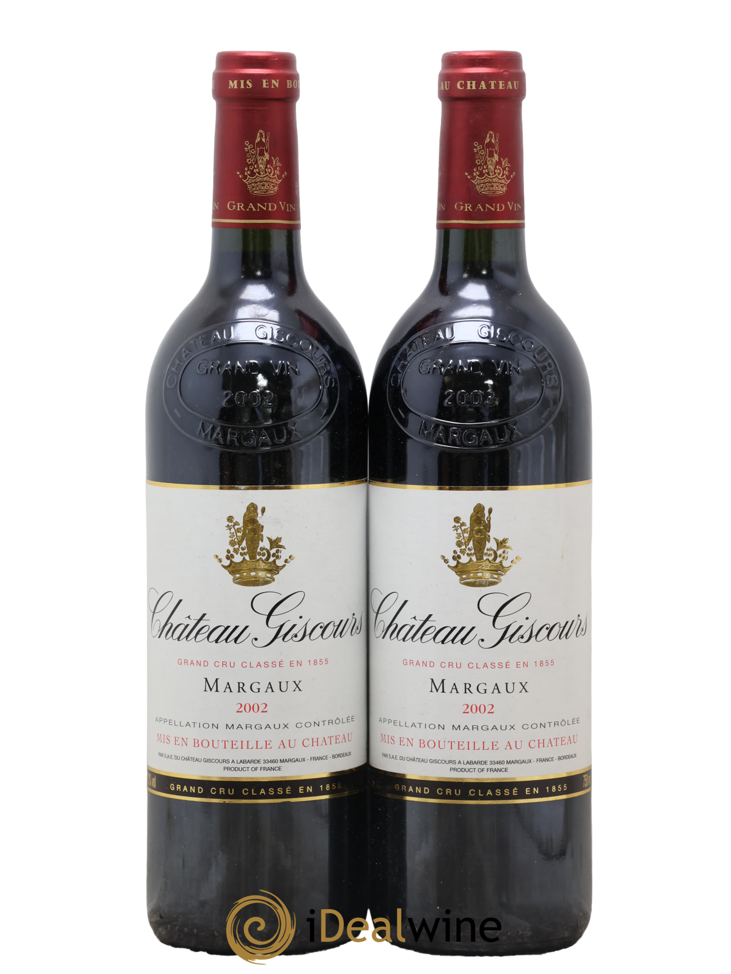 Château Giscours 3ème Grand Cru Classé 2002 - Lot de 2 bouteilles - 0