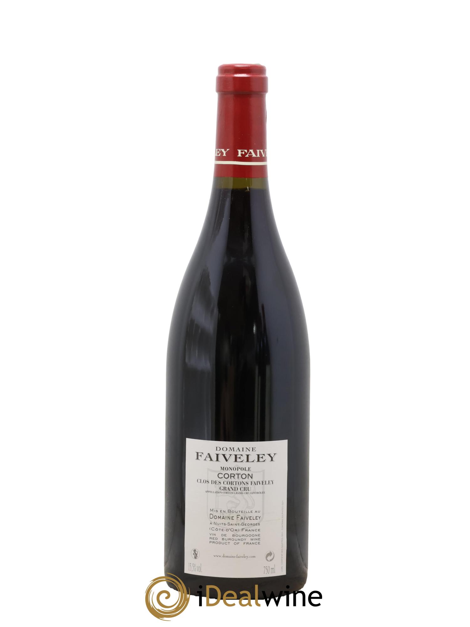 Corton Grand Cru Clos des Cortons Faiveley  2012 - Lot of 1 bottle - 1