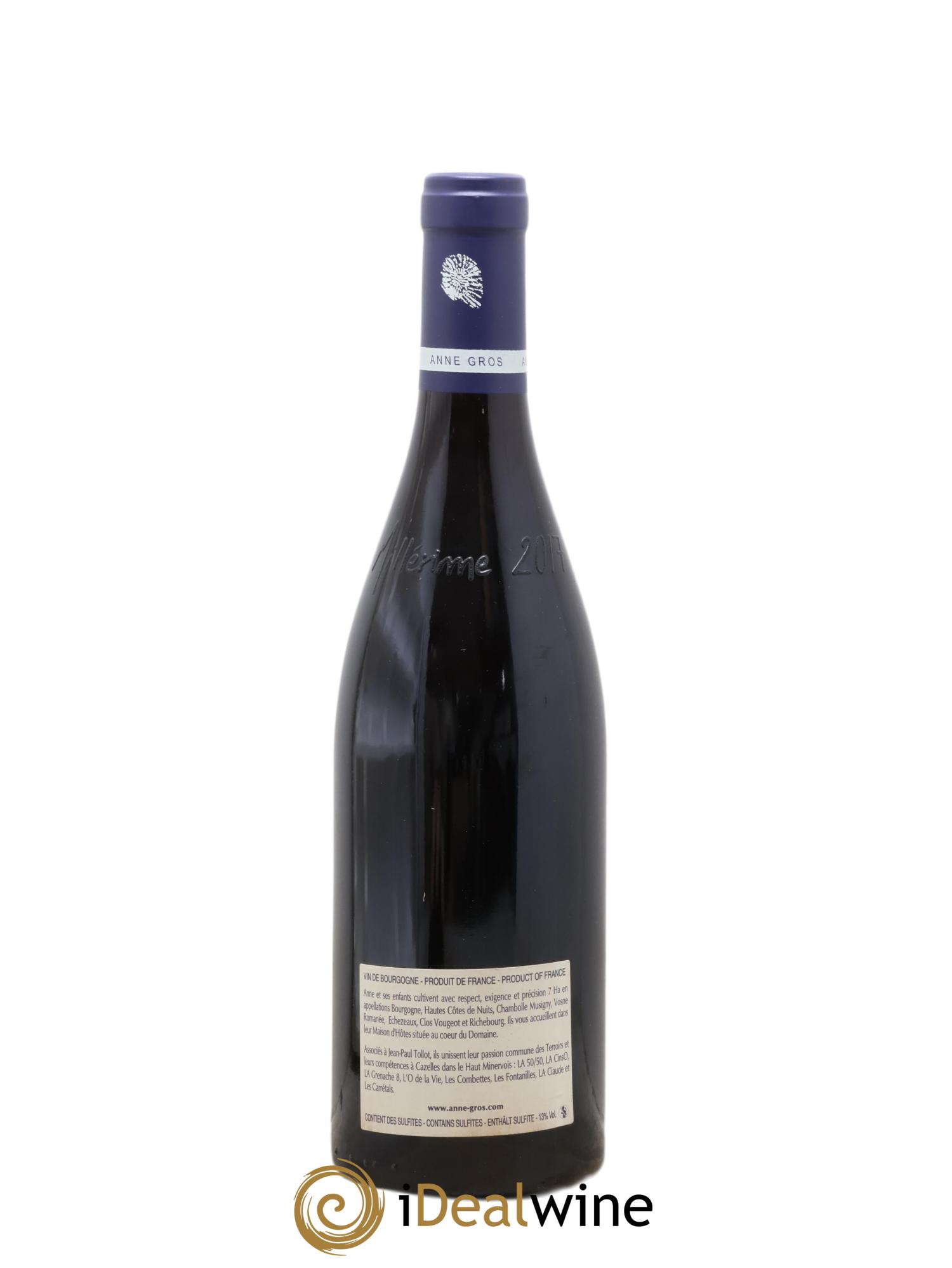 Richebourg Grand Cru Anne Gros  2017 - Lot of 1 bottle - 1