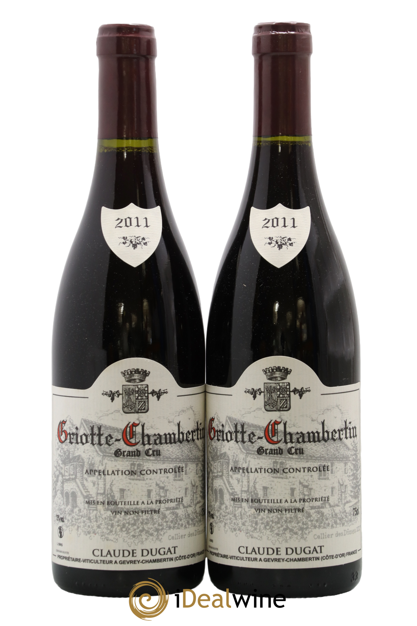 Griotte-Chambertin Grand Cru Claude Dugat 2011 - Posten von 2 Flaschen - 0