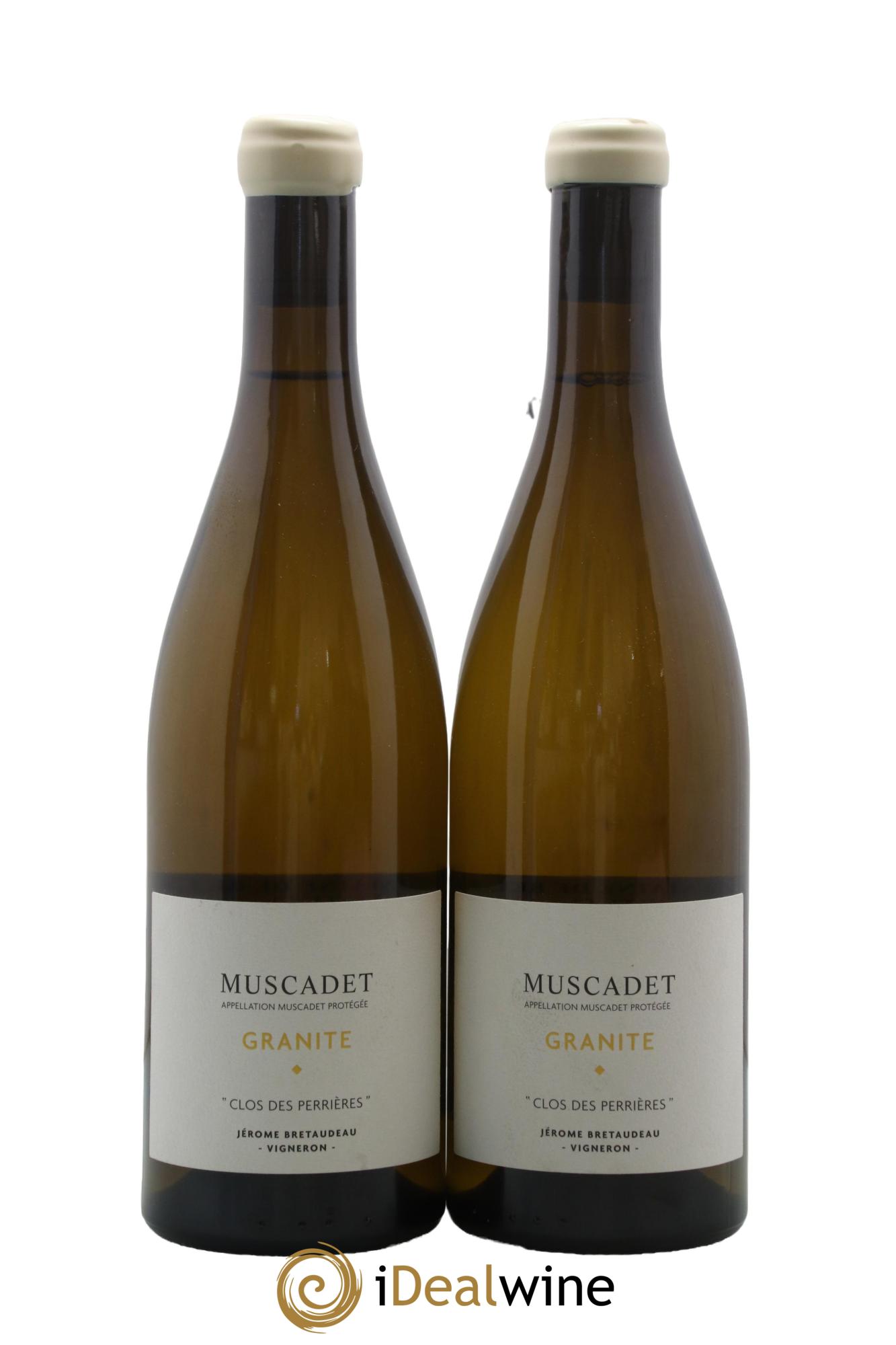 Muscadet-Sèvre-et-Maine Granite Clos des Perrières Jérôme Bretaudeau - Domaine de Bellevue 2020 - Lot de 2 bouteilles - 0