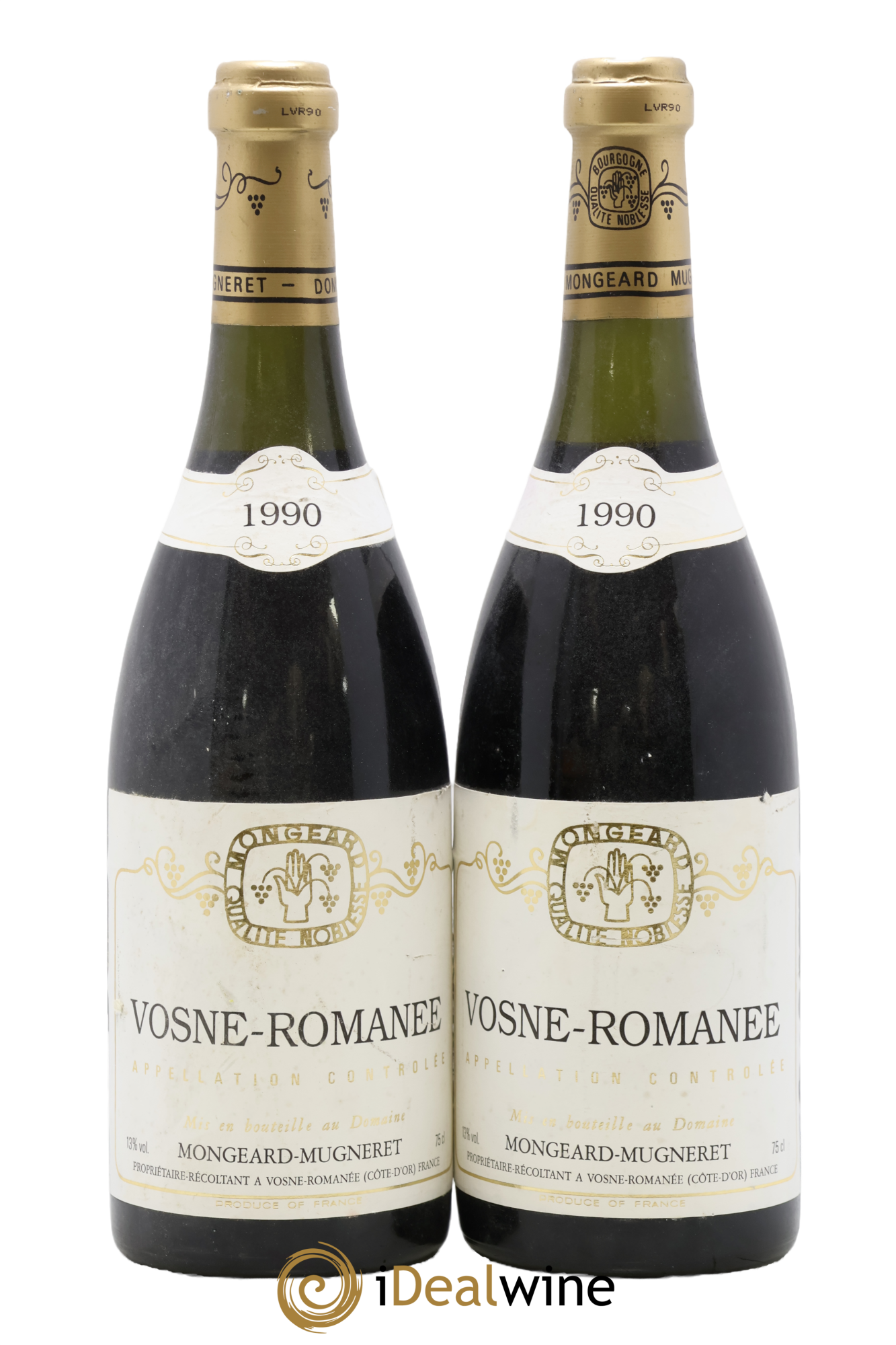 Vosne-Romanée Mongeard-Mugneret (Domaine) 1990 - Lot de 2 bouteilles - 0
