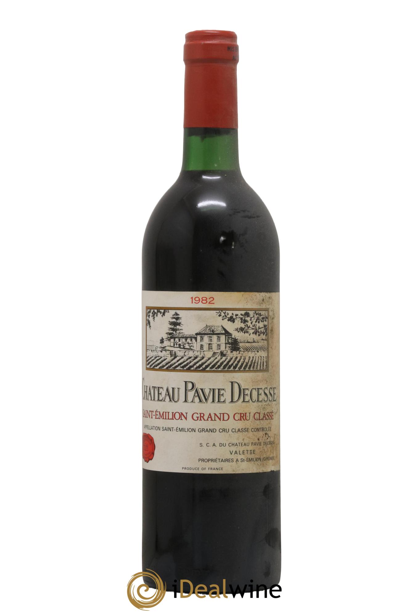 Château Pavie Decesse Grand Cru Classé 1982 - Lot de 1 bouteille - 0