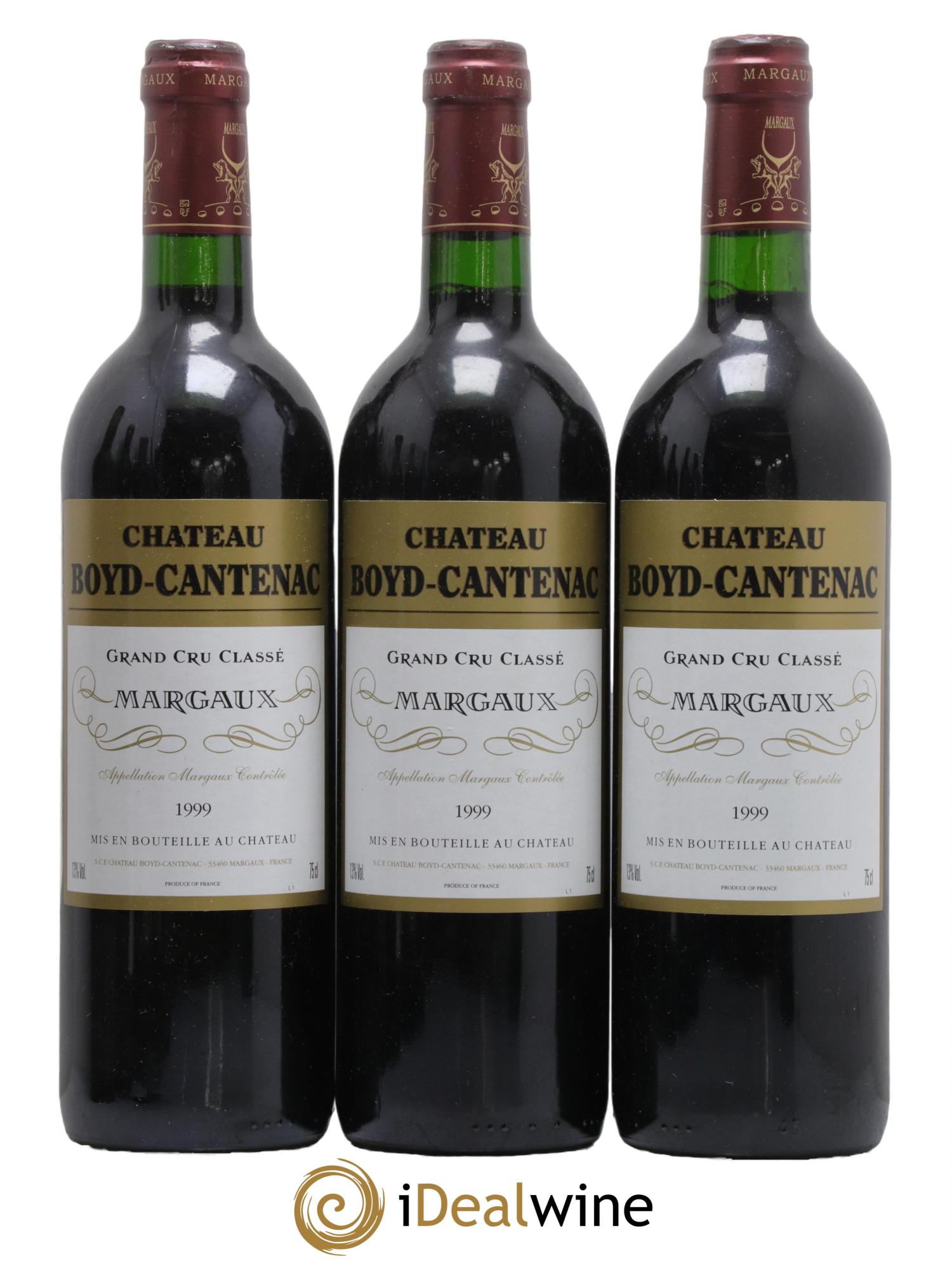 Château Boyd Cantenac 3ème Grand Cru Classé 1999 - Lot de 3 bouteilles - 0