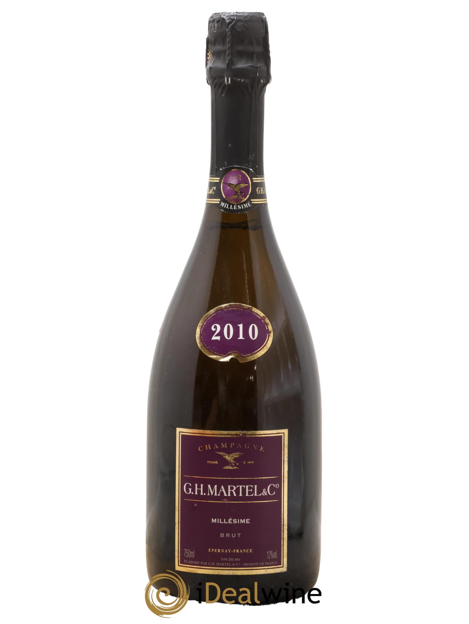 Champagne G.H Martell 2010 - Lot de 1 bouteille - 0