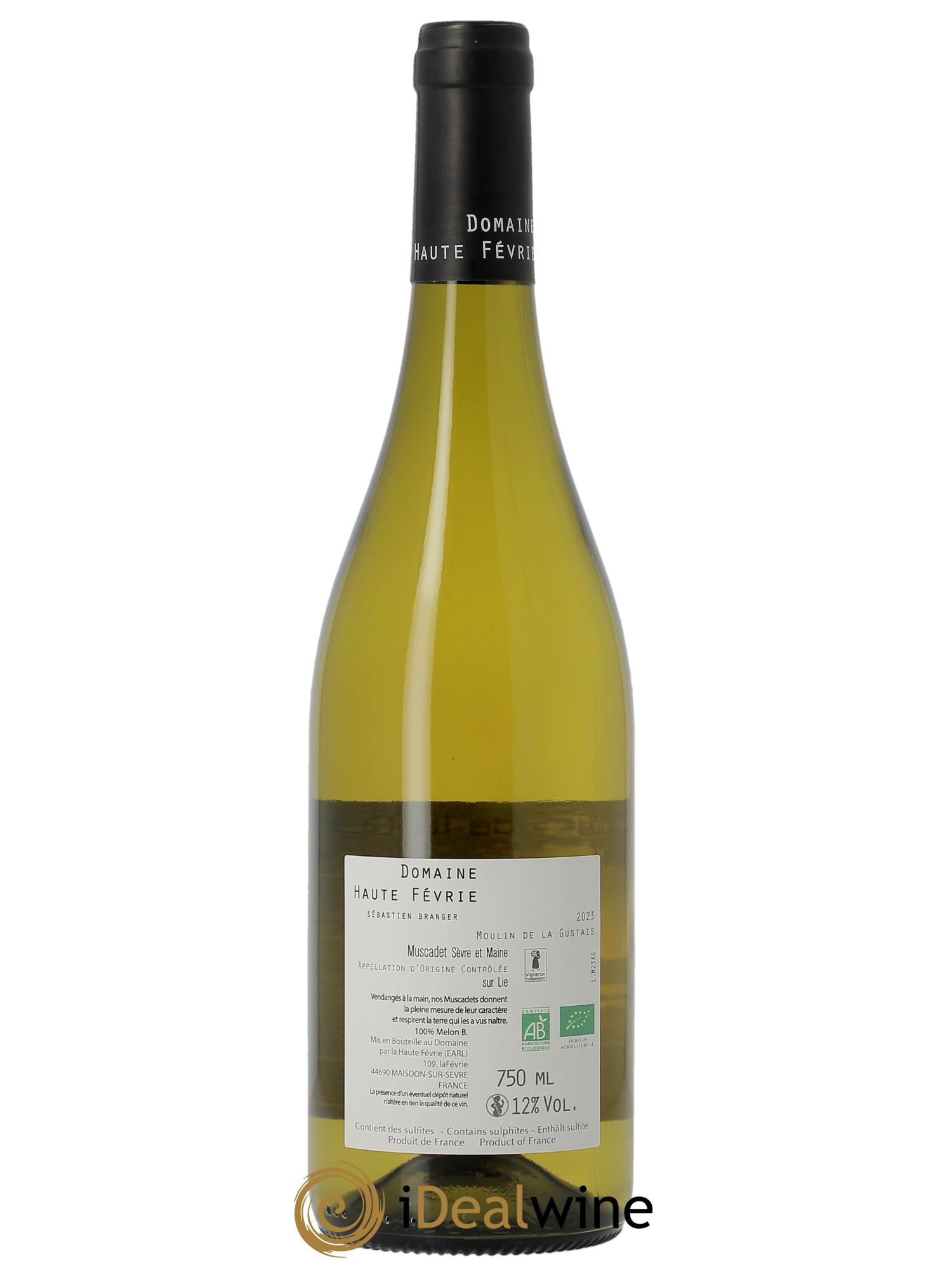 Muscadet-Sèvre-et-Maine sur lie Moulin de la Gustais Haute Févrie 2023 - Lot of 1 bottle - 1