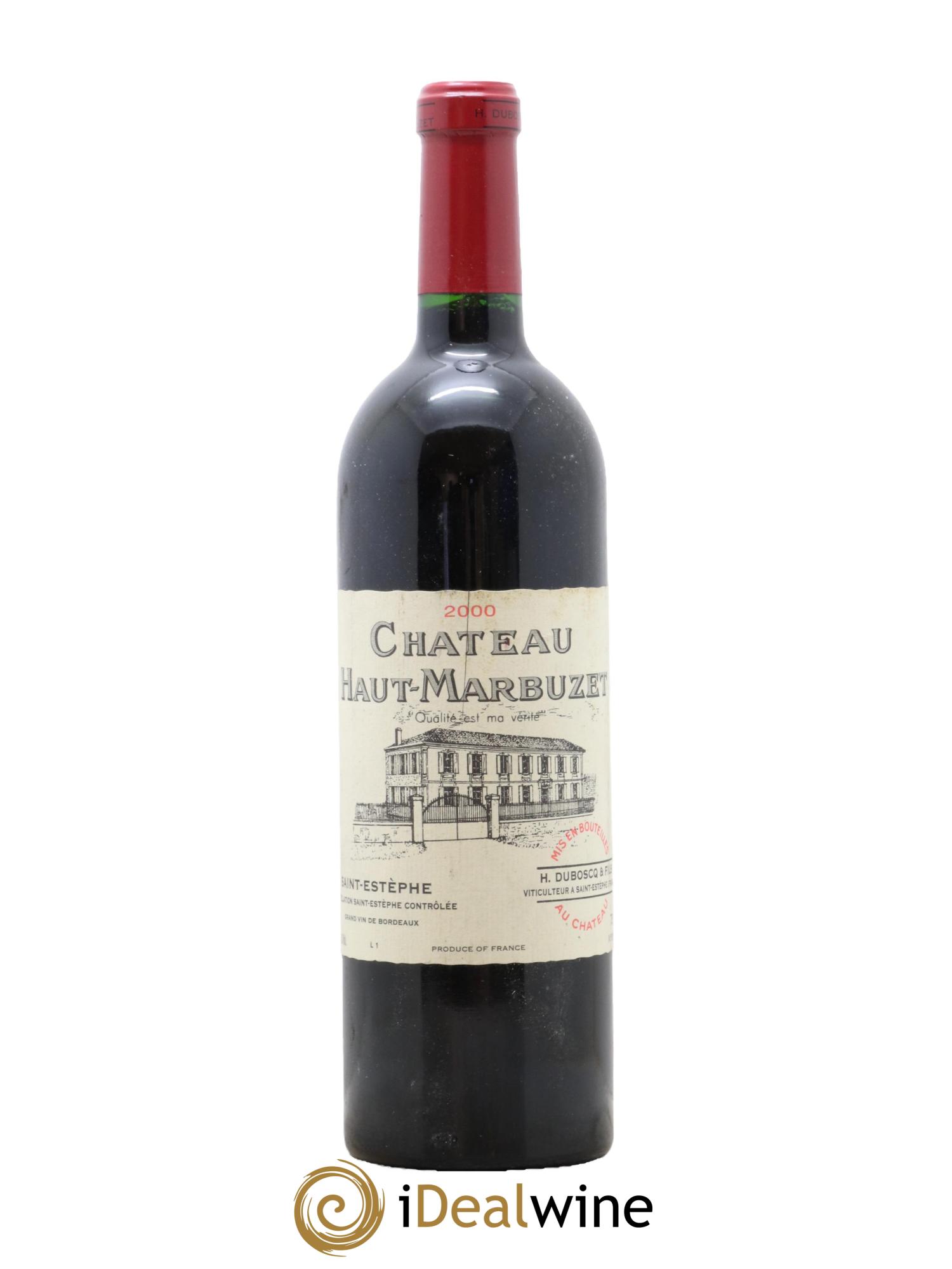 Château Haut Marbuzet 2000 - Lot de 1 bouteille - 0