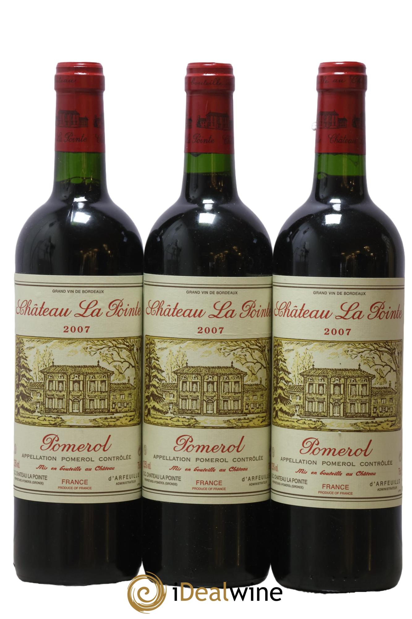 Château la Pointe 2007 - Lotto di 3 bottiglie - 0