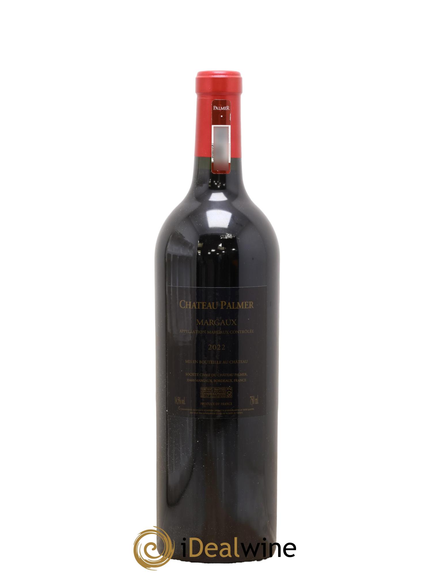 Château Palmer 3ème Grand Cru Classé 2022 - Lot de 1 bouteille - 1