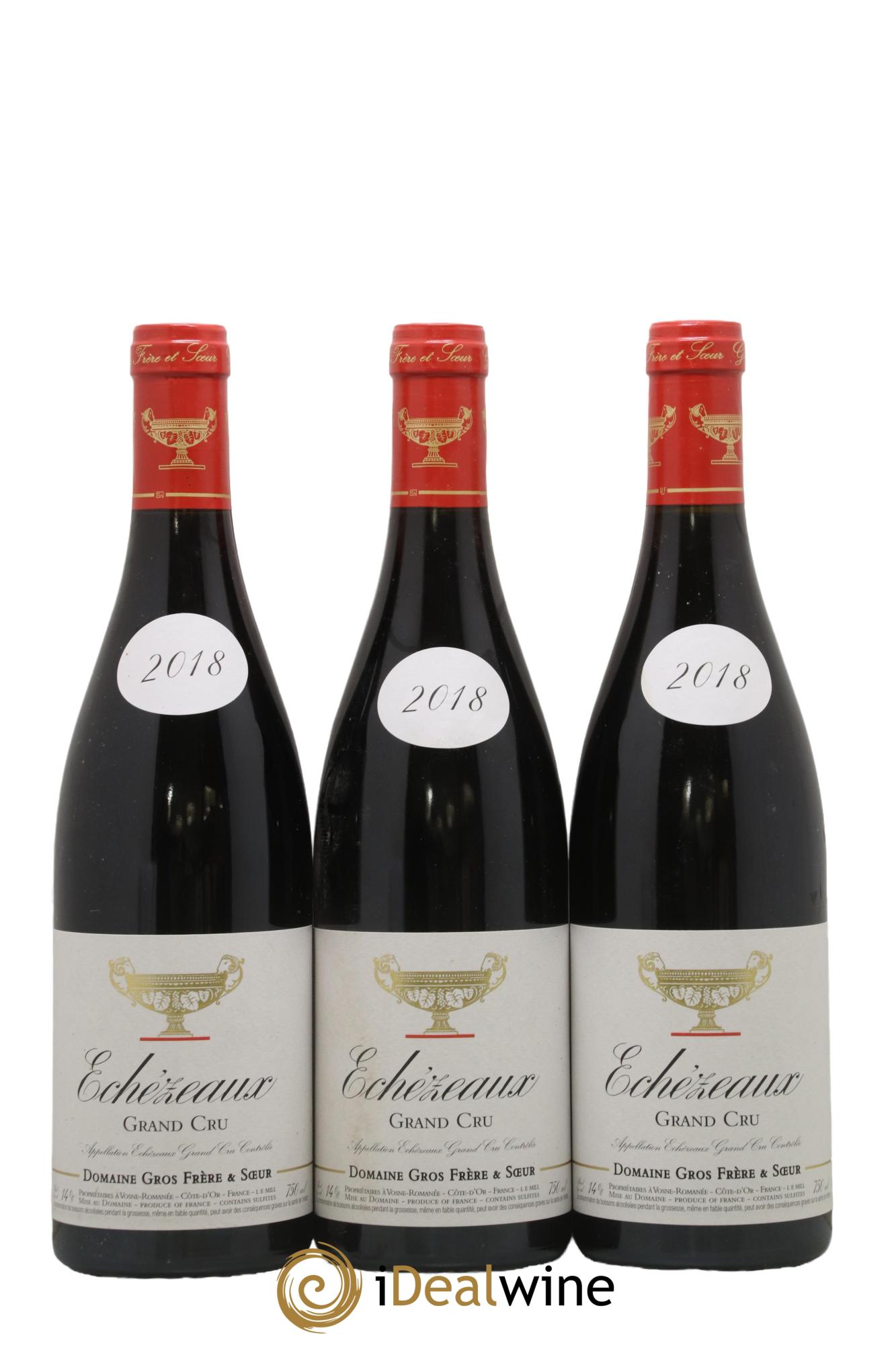 Echezeaux Grand Cru Gros Frère & Soeur 2018 - Lot de 3 bouteilles - 0