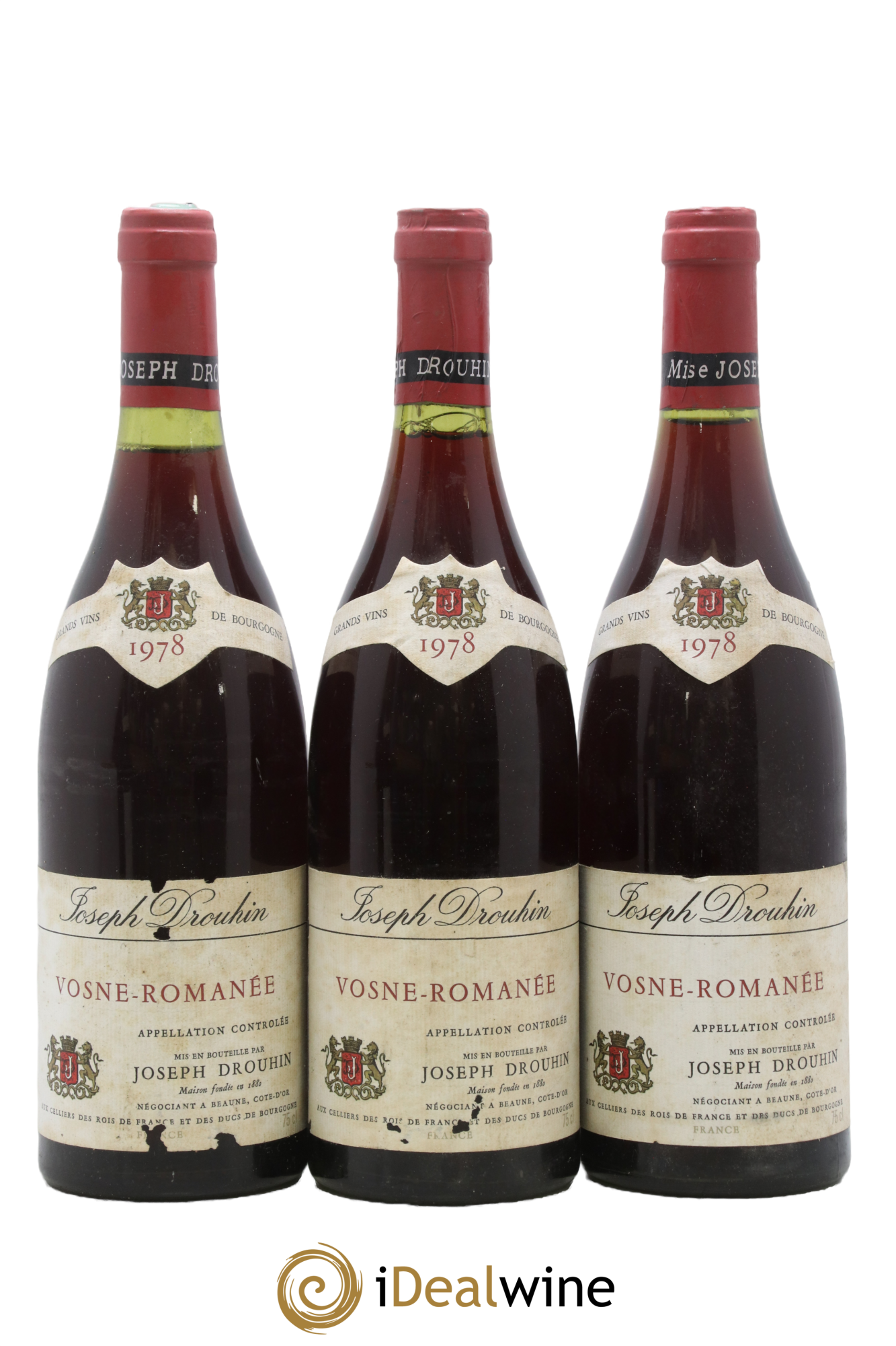 Vosne-Romanée Joseph Drouhin 1978 - Lot de 3 bouteilles - 0