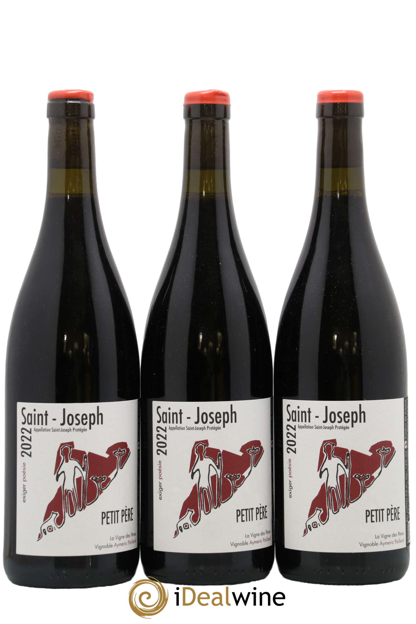 Saint-Joseph Petit Pere La Vigne des Peres 2022 - Lot of 3 bottles - 0