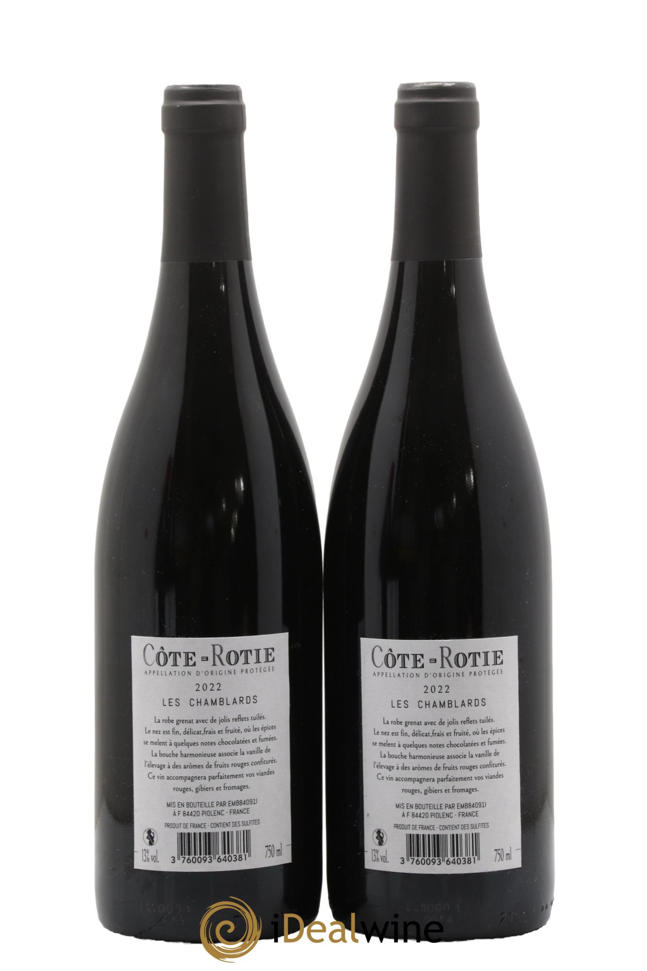 Côte-Rôtie Les Chamblards 2022 - Lotto di 2 bottiglie - 1