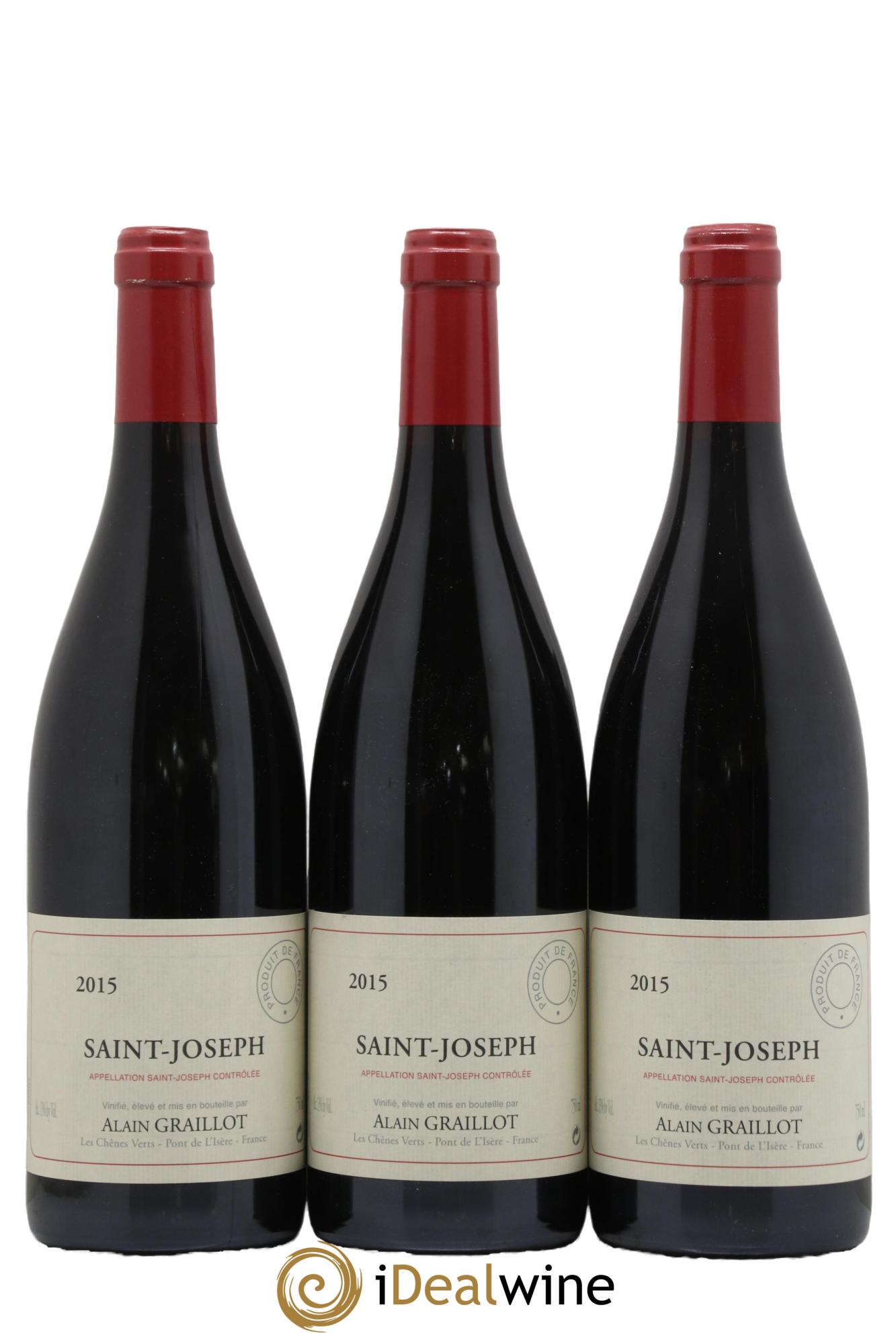 Saint-Joseph Domaine Graillot 2015 - Lotto di 3 bottiglie - 0