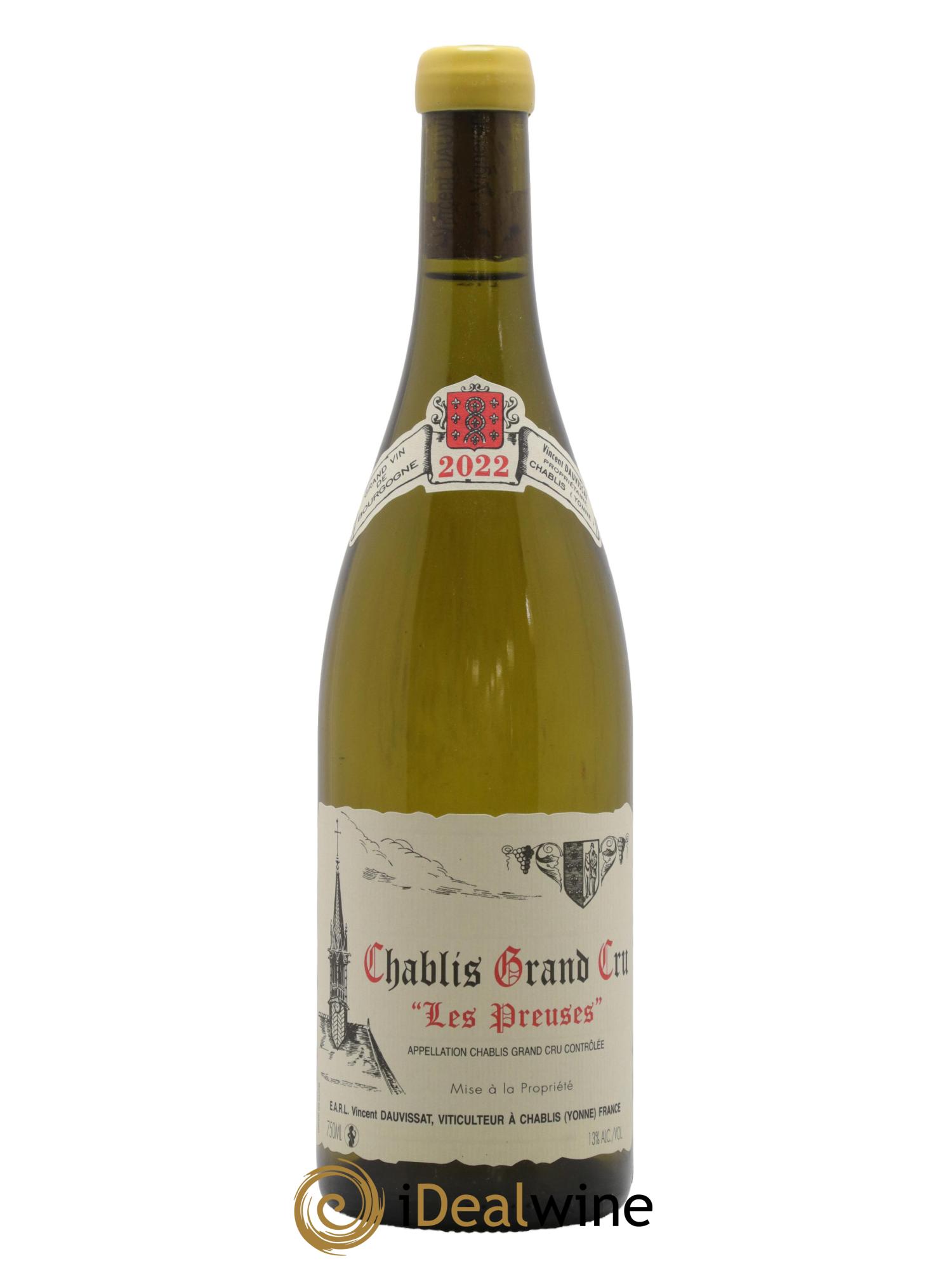 Chablis Grand Cru Les Preuses Vincent Dauvissat (Domaine) 2022 - Lot de 1 bouteille - 0