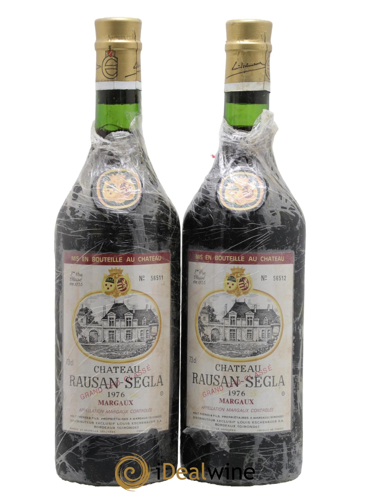 Château Rauzan Ségla Grand Cru Classé 1976 - Posten von 2 Flaschen - 0