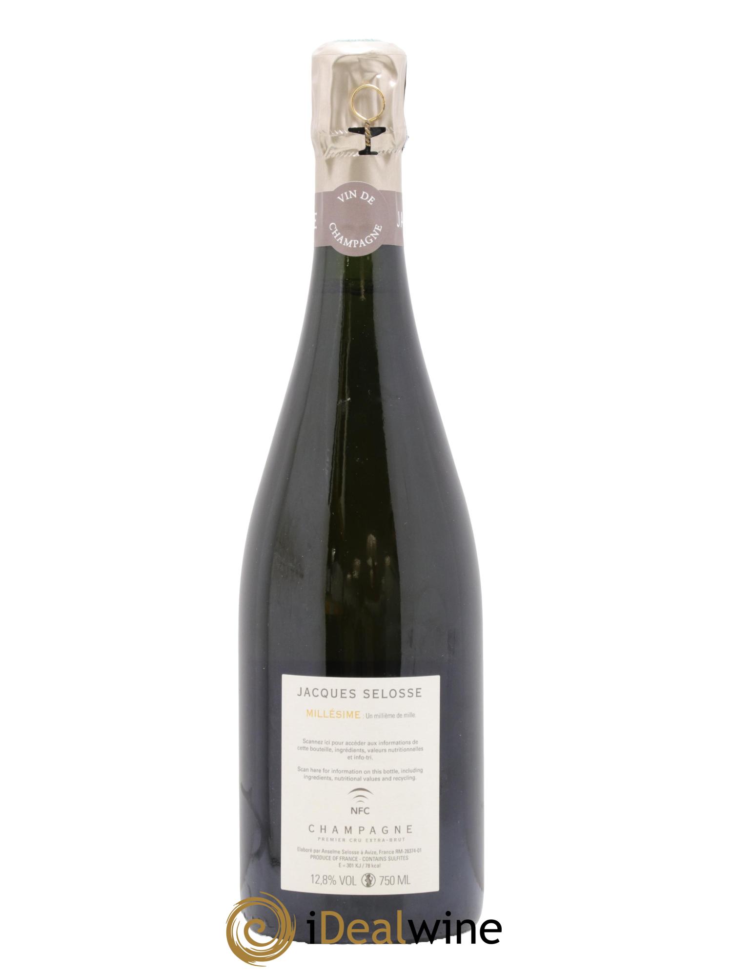 1er Cru Millésimé Extra-Brut Jacques Selosse 2013 - Lot of 1 bottle - 1
