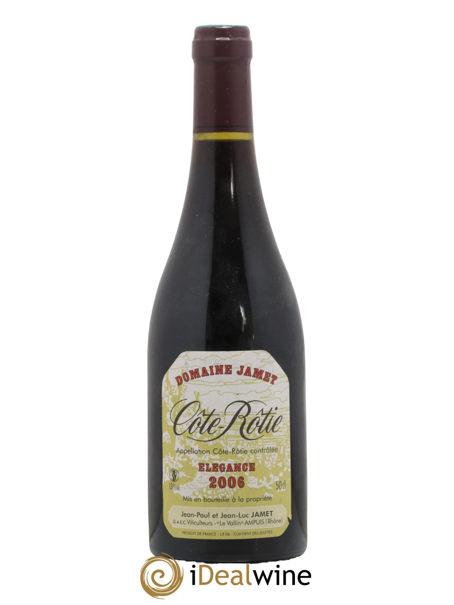Côte-Rôtie Elégance Jamet (Domaine) 2006 - Lot de 1 format 50cl - 0