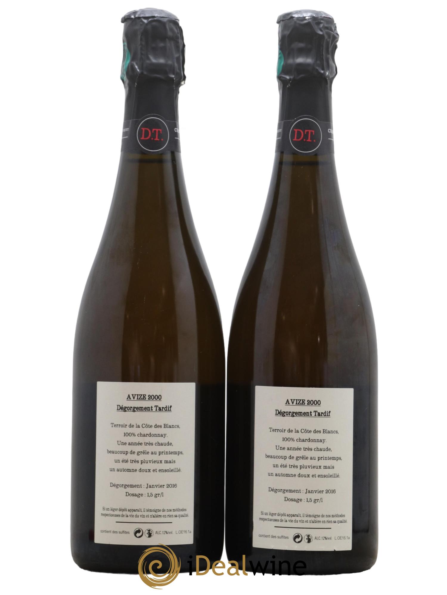 Avize DT (Dégorgement Tardif) Jacquesson 2000 - Lotto di 2 bottiglie - 1