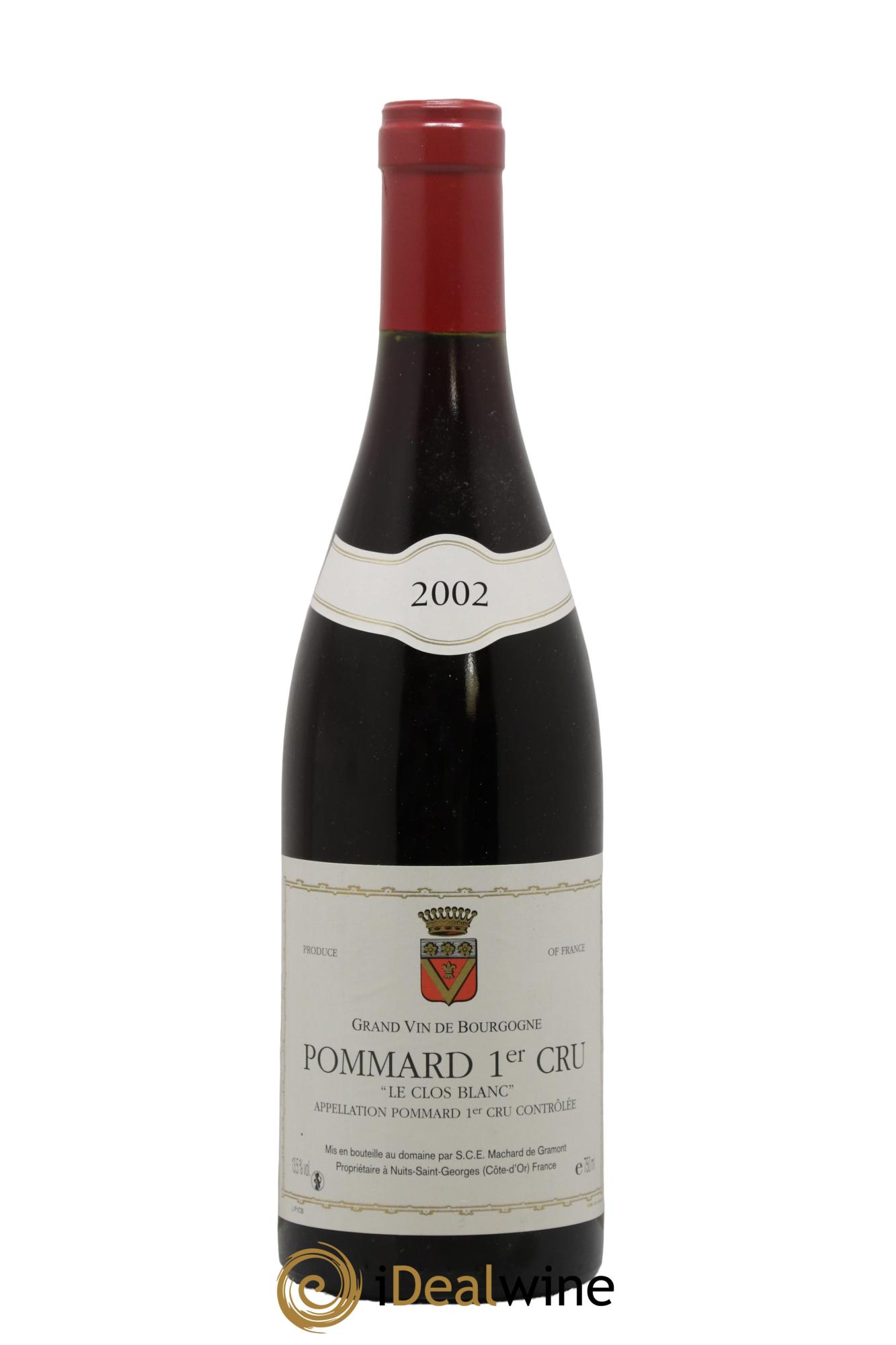 Pommard 1er Cru Le Clos Blanc Machard de Gramont 2002 - Lot de 1 bouteille - 0