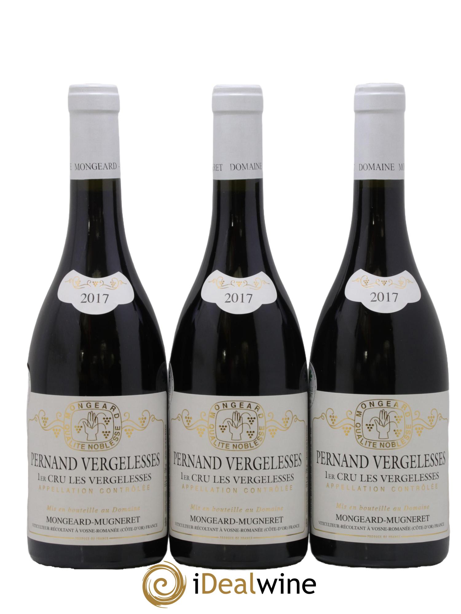 Pernand-Vergelesses 1er Cru Les Vergelesses Mongeard-Mugneret (Domaine) 2017 - Lot de 3 bouteilles - 0