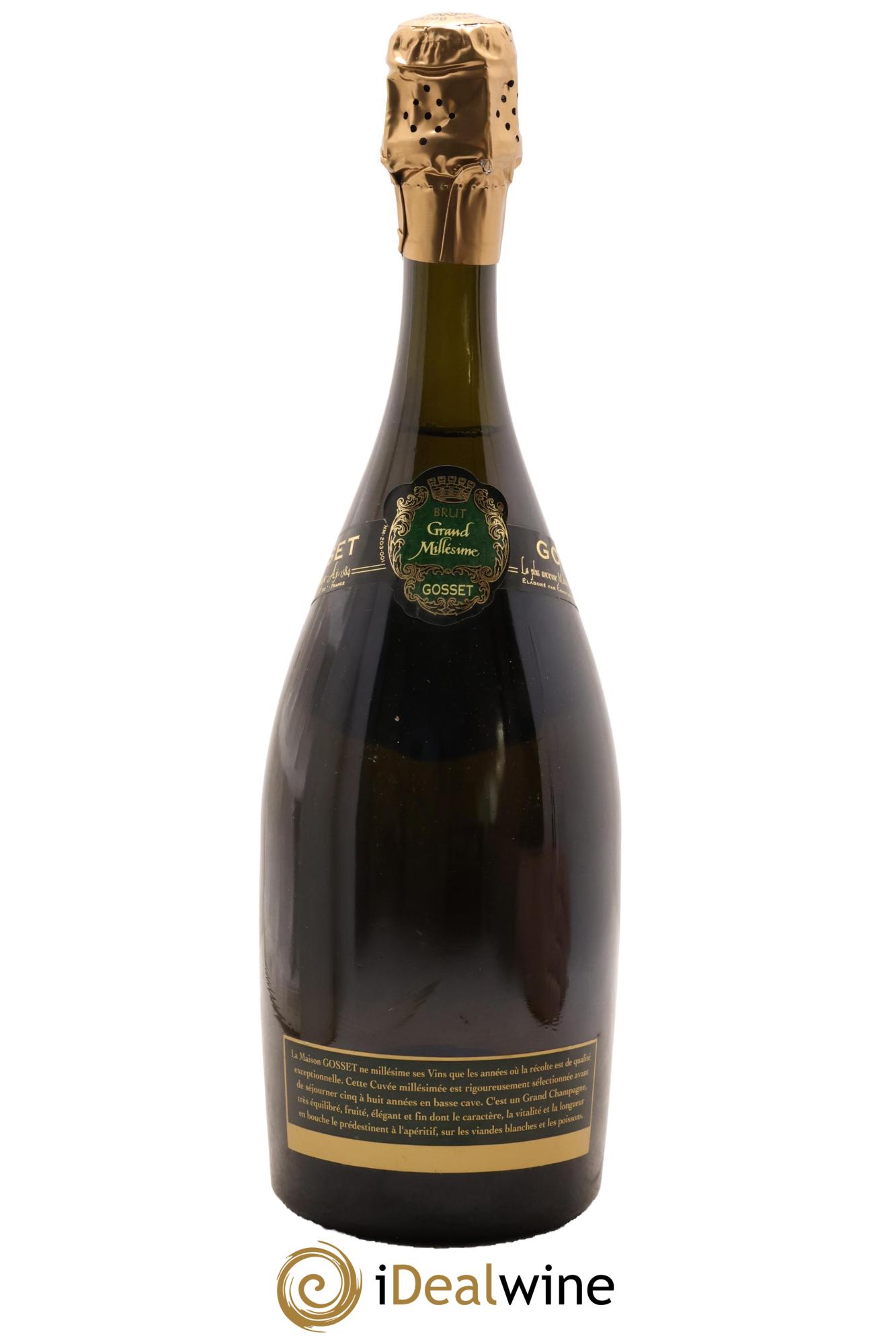Grand Millésime Gosset 1996 - Posten von 1 Flasche - 1